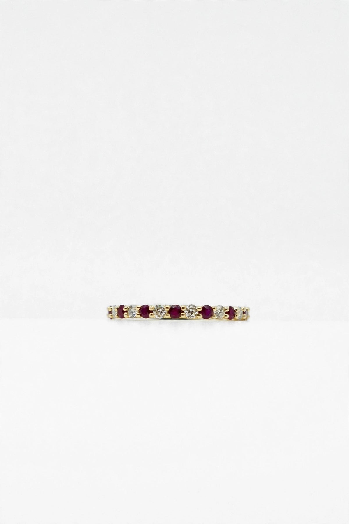 Ruby & Diamond Eternity Band