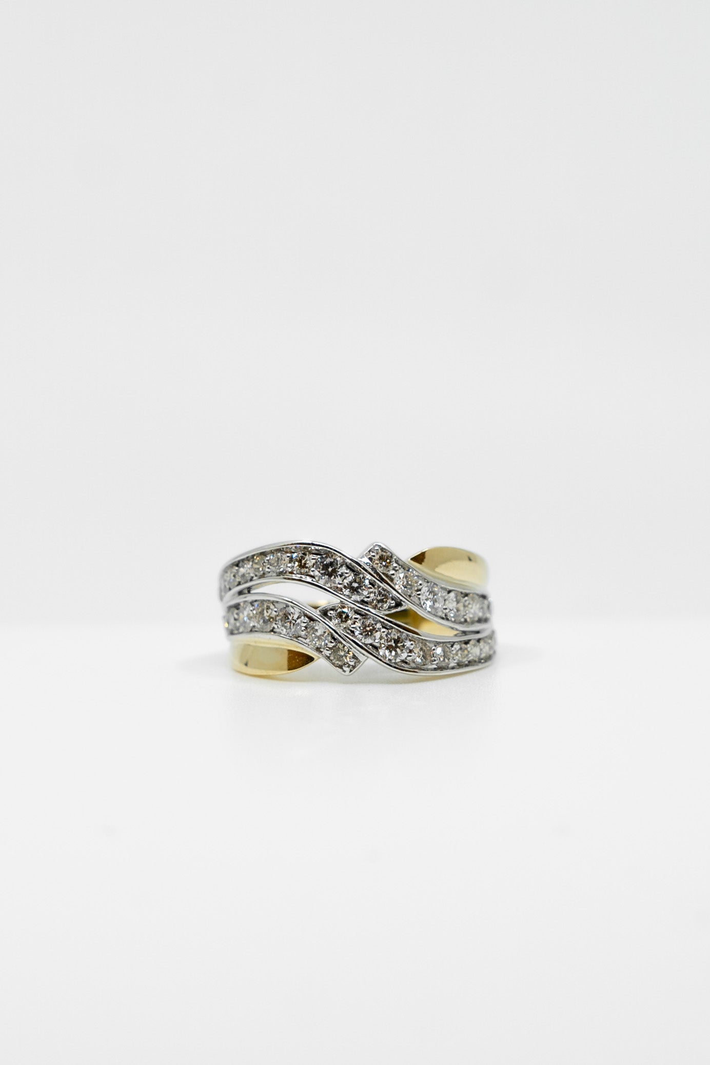 Interwoven Diamond Ring