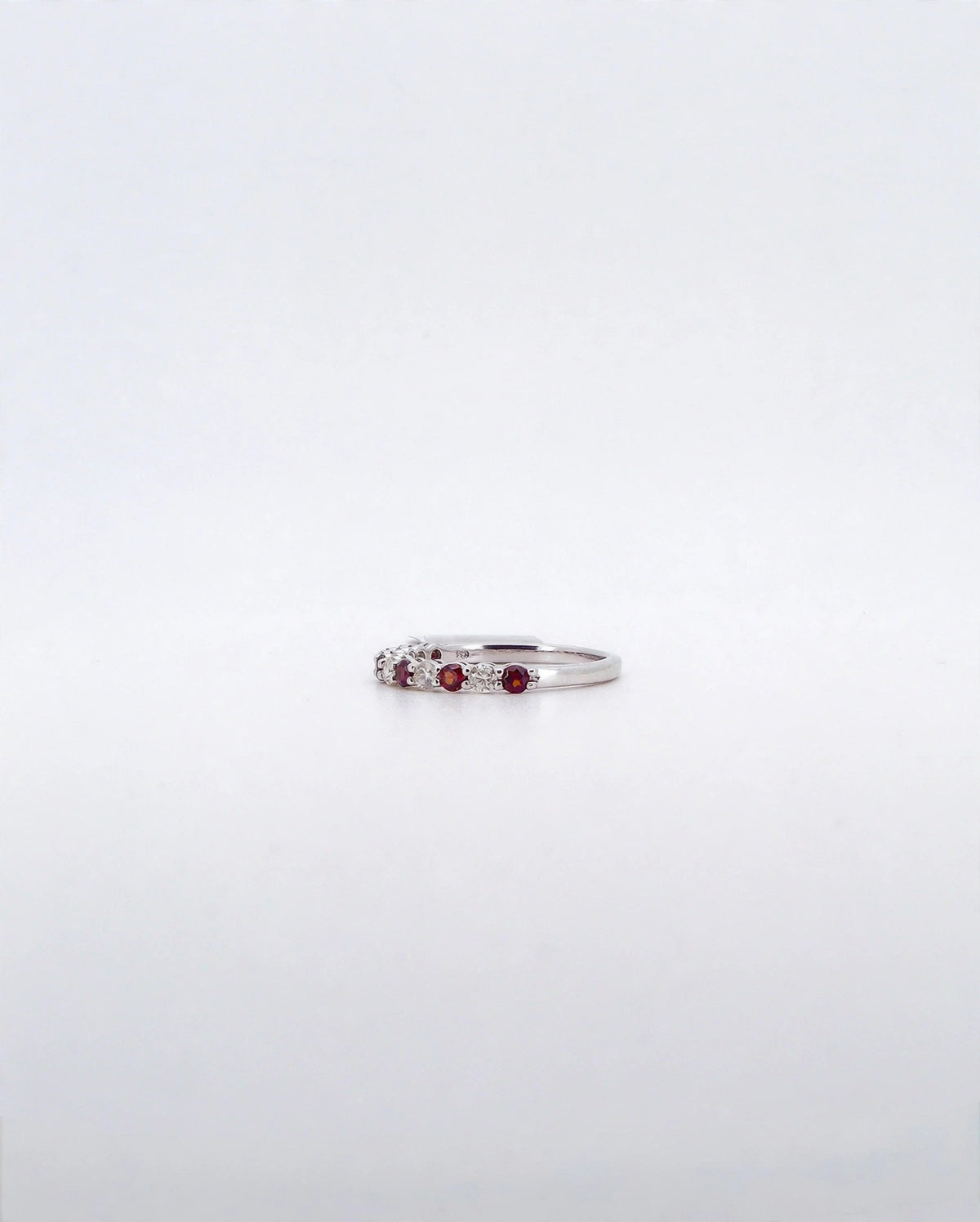 Garnet & Diamond Band