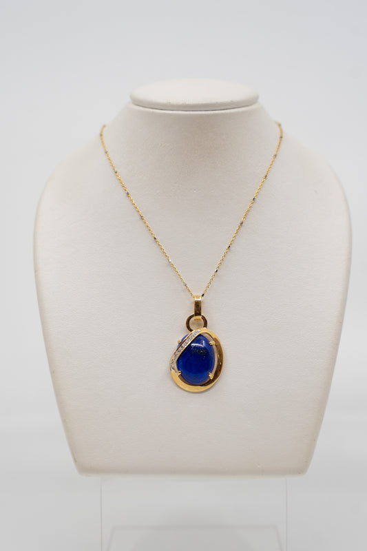 Lapis Lazuli Floating Pendant