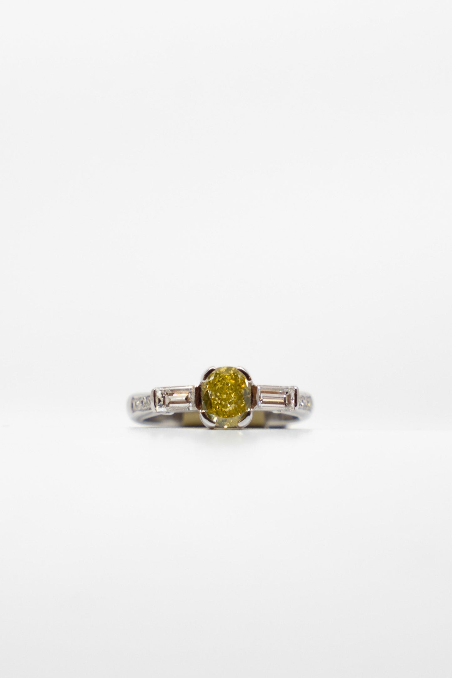 Delicate Yellow Diamond Ring