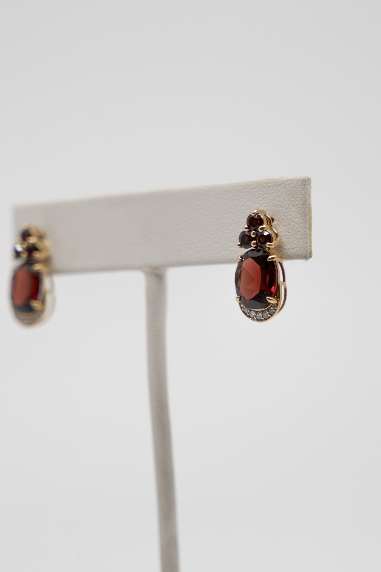 Garnet Drop Earrings