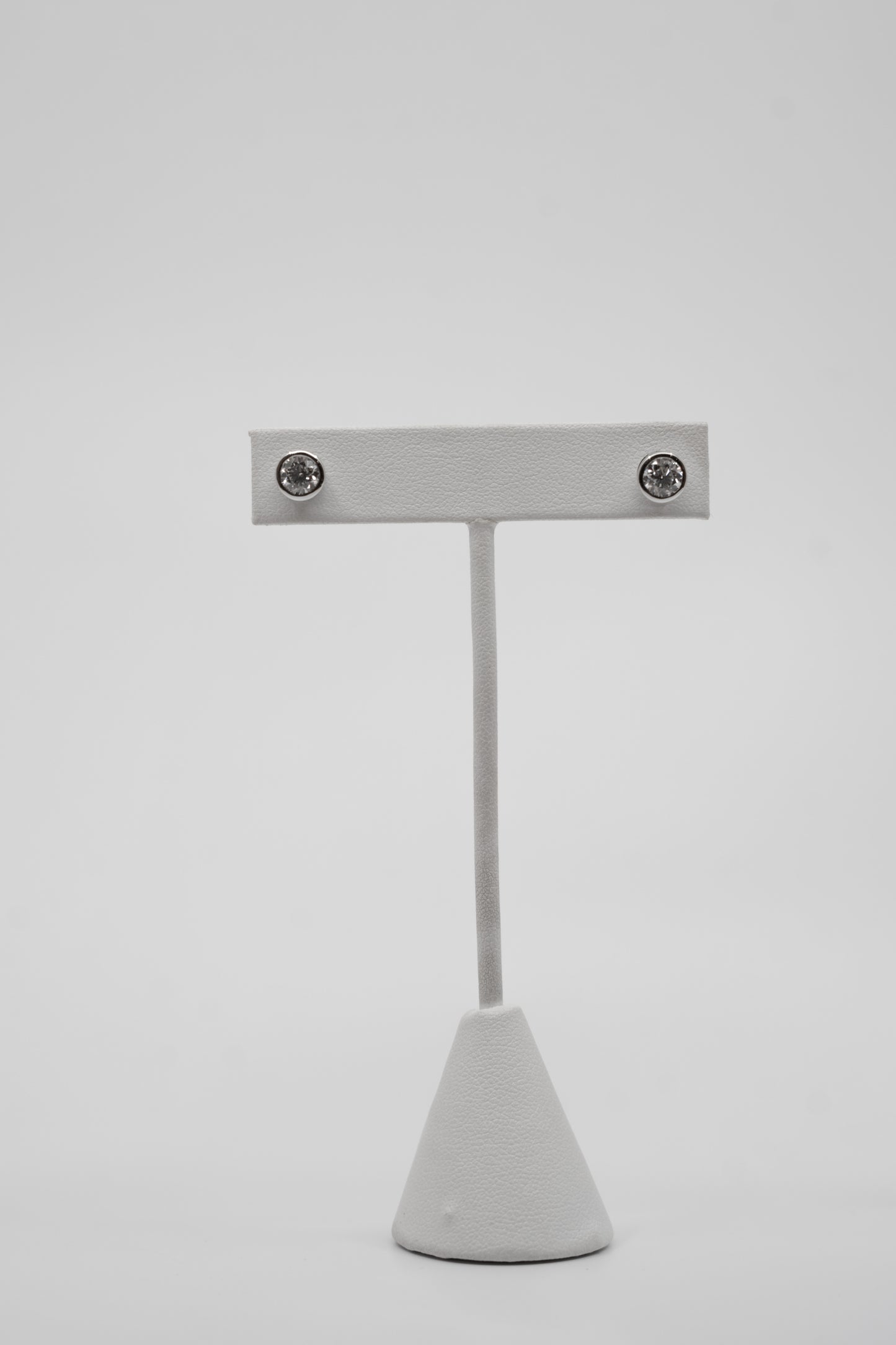 Bezel Diamond Studs