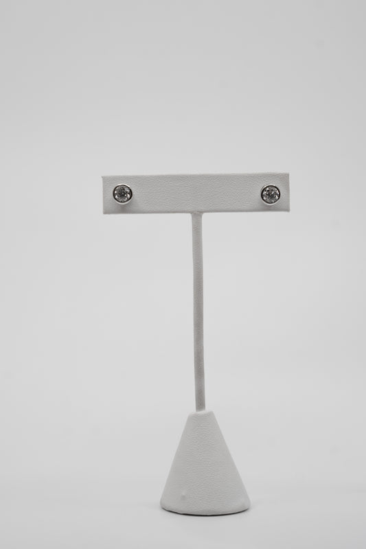 Bezel Diamond Studs