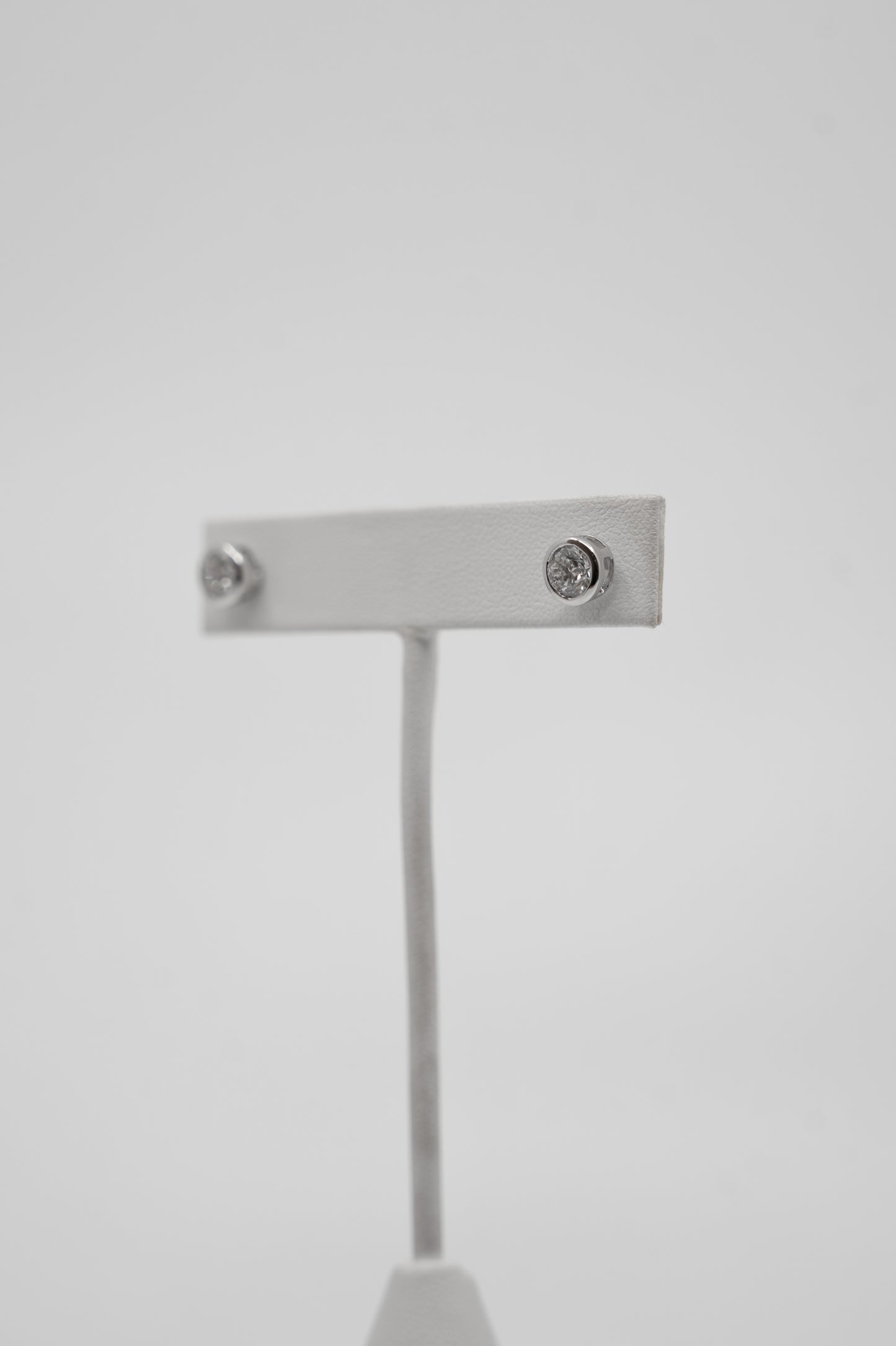 Bezel Diamond Studs