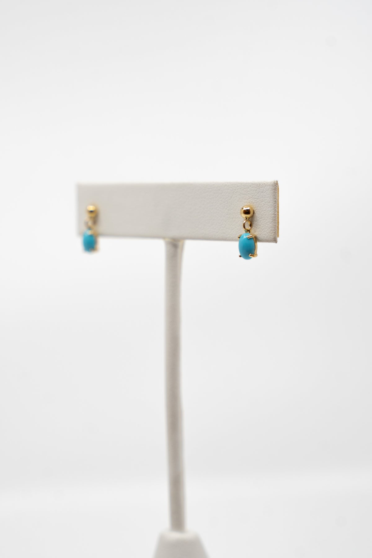 Turquoise Drop Studs