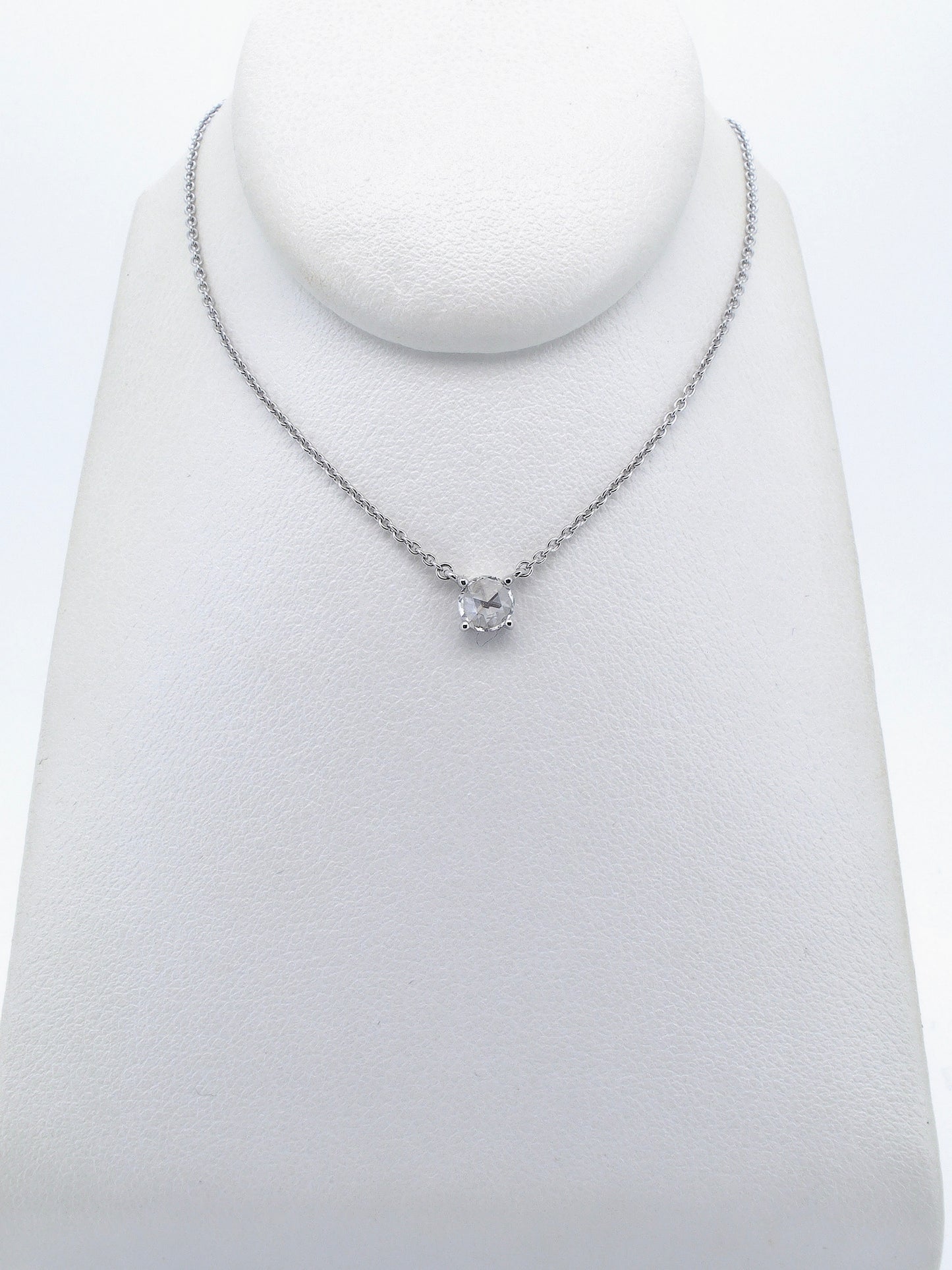Delicate Rose Cut Diamond Necklace