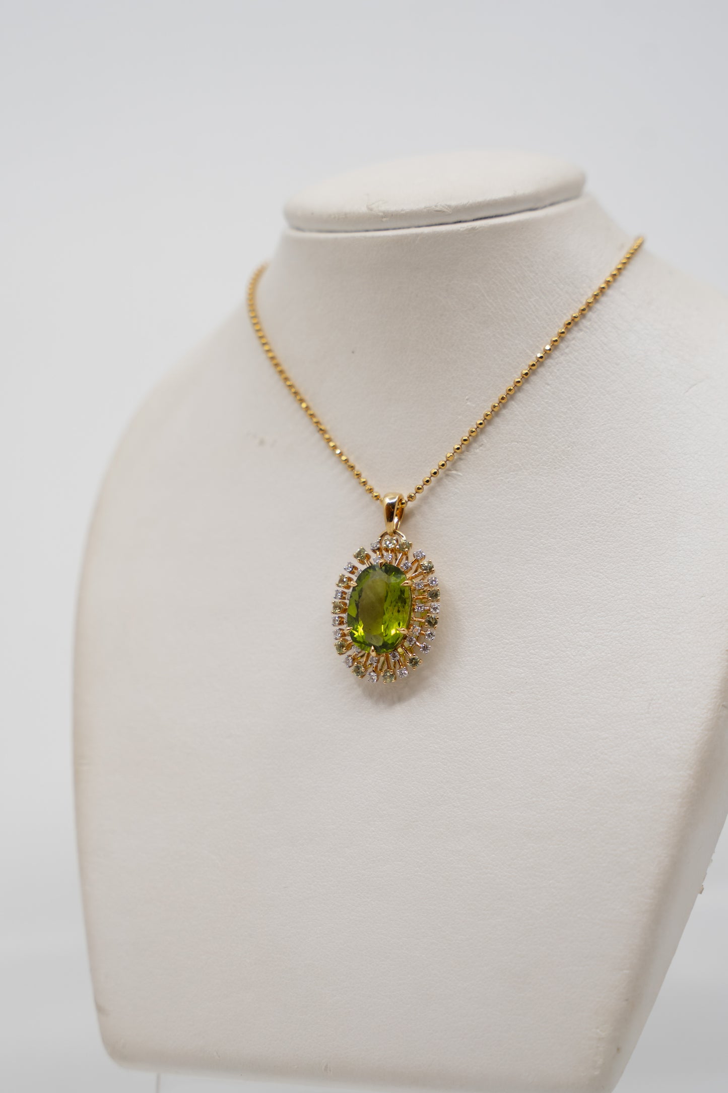 Starburst Peridot Pendant