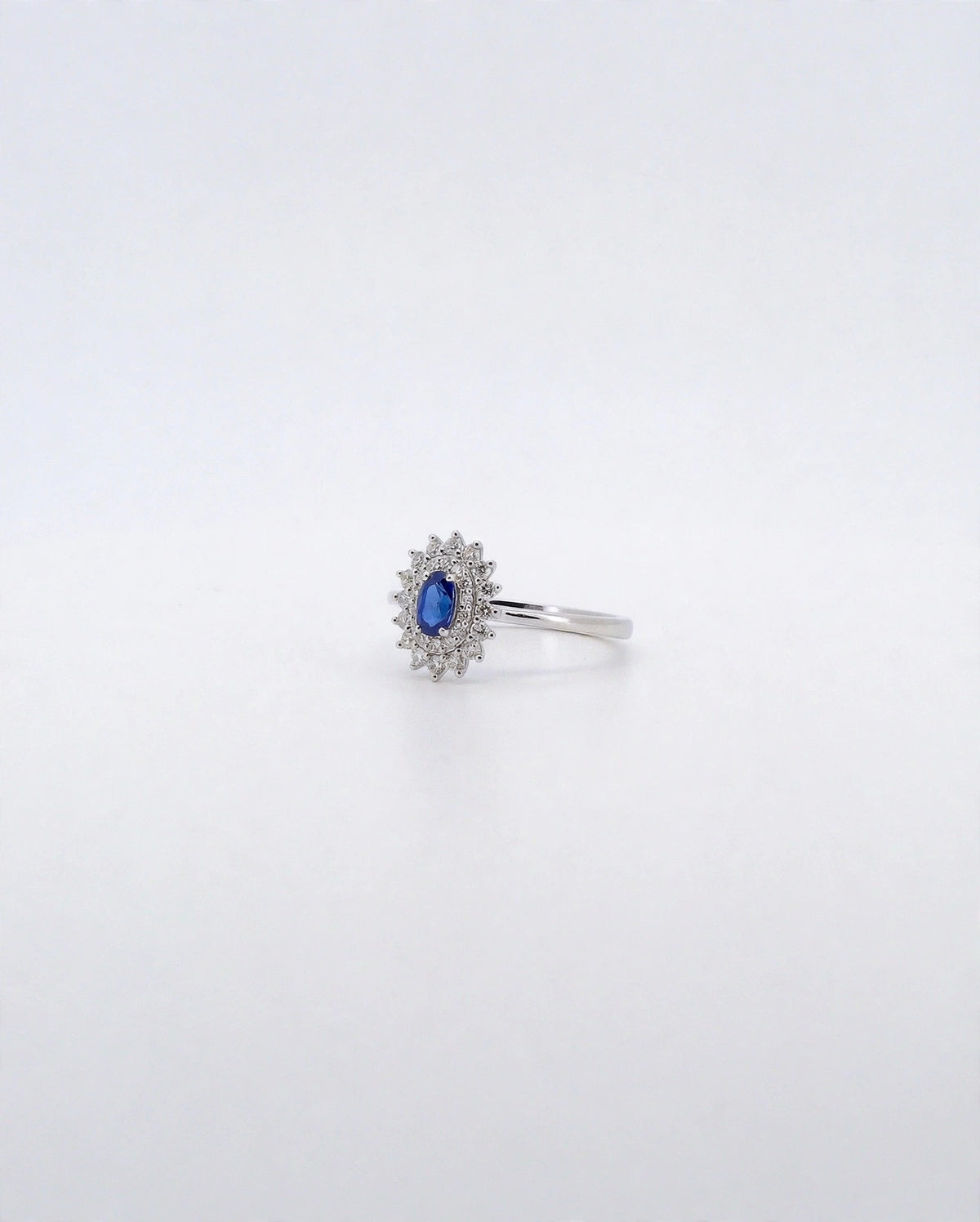 Sapphire Starburst Ring