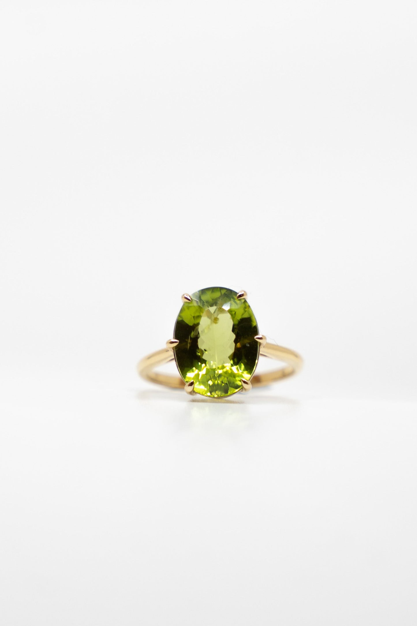 Peridot Solitaire Ring