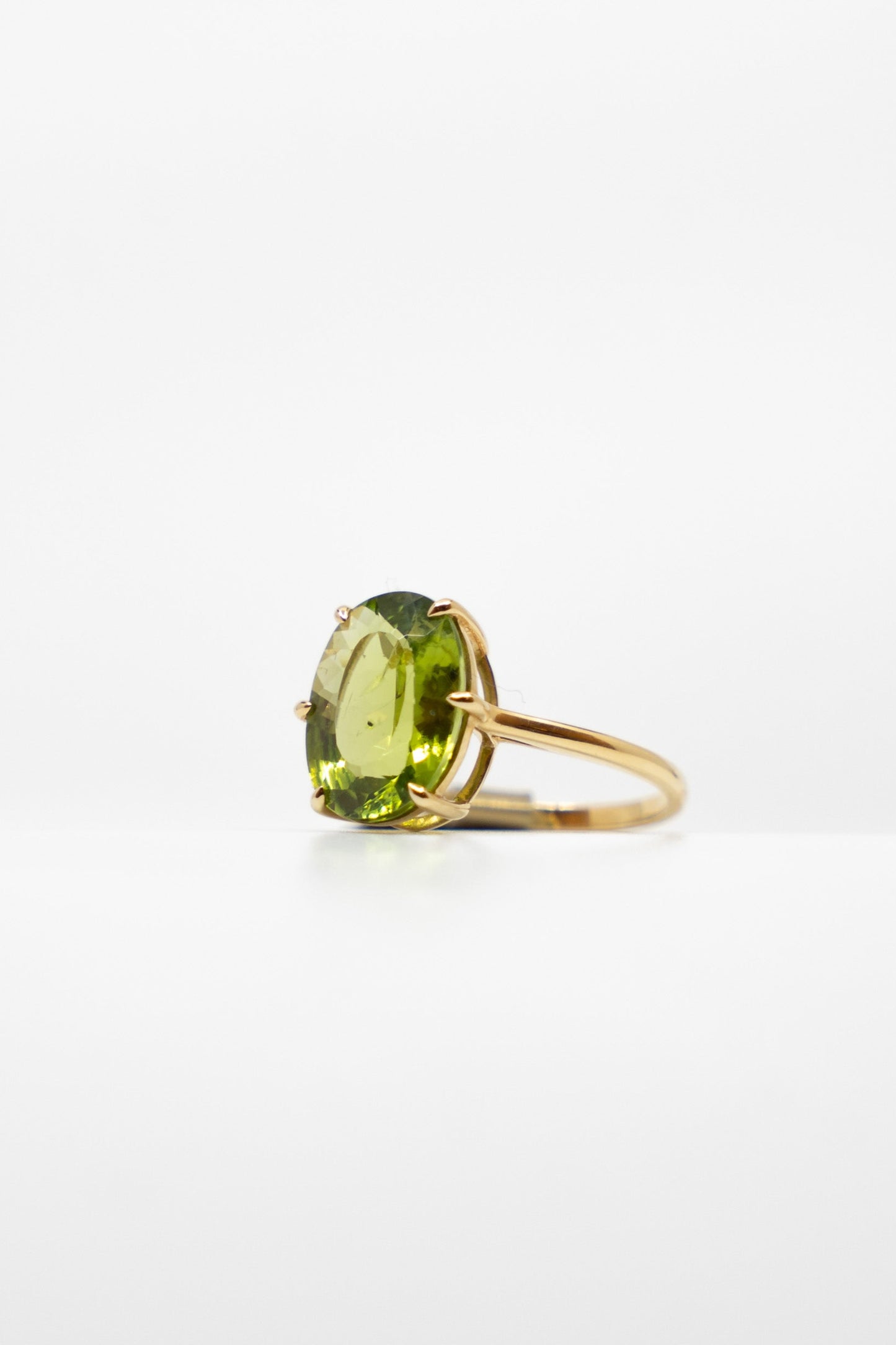 Peridot Solitaire Ring