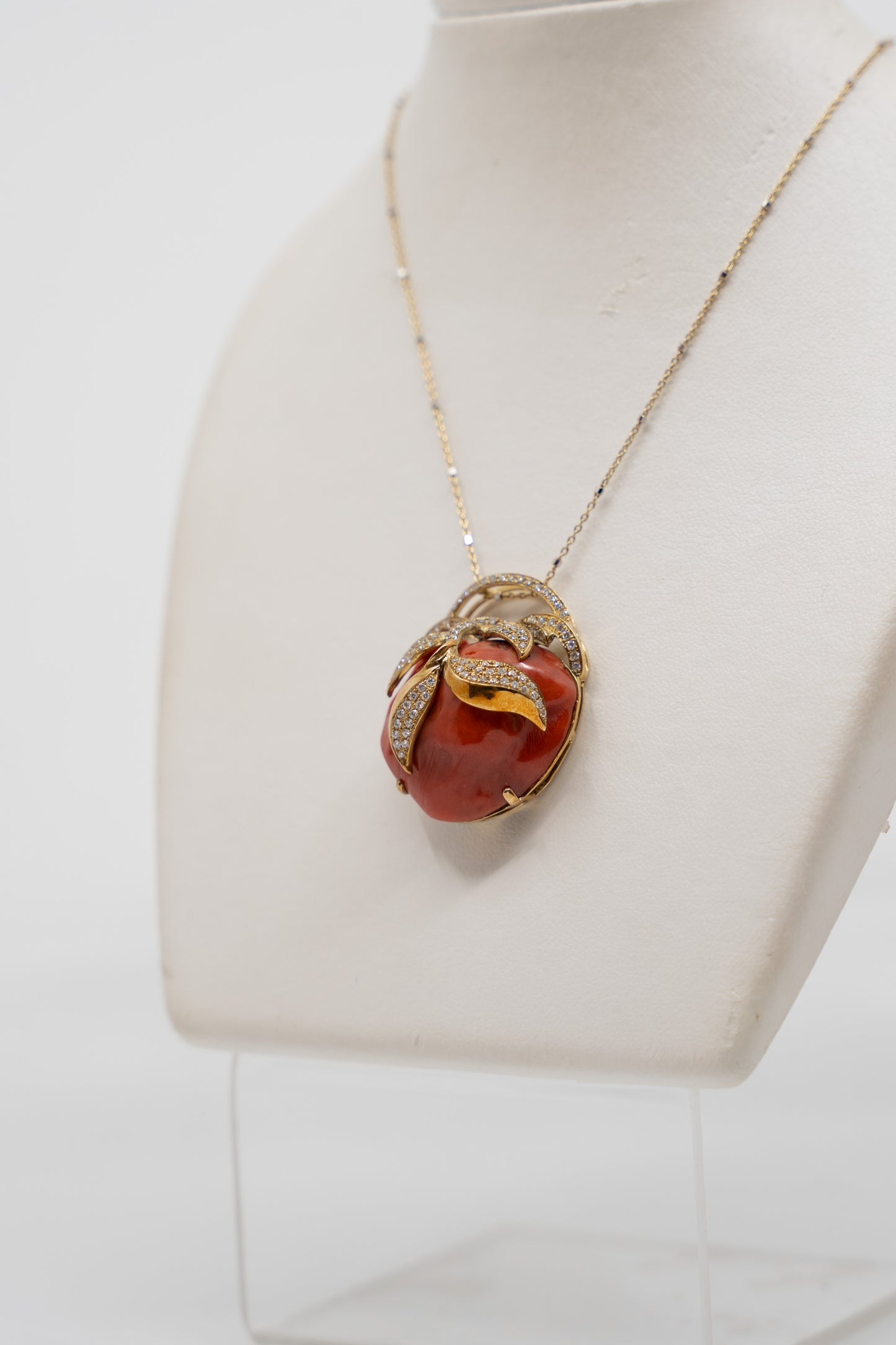 Coral Nugget Pendant