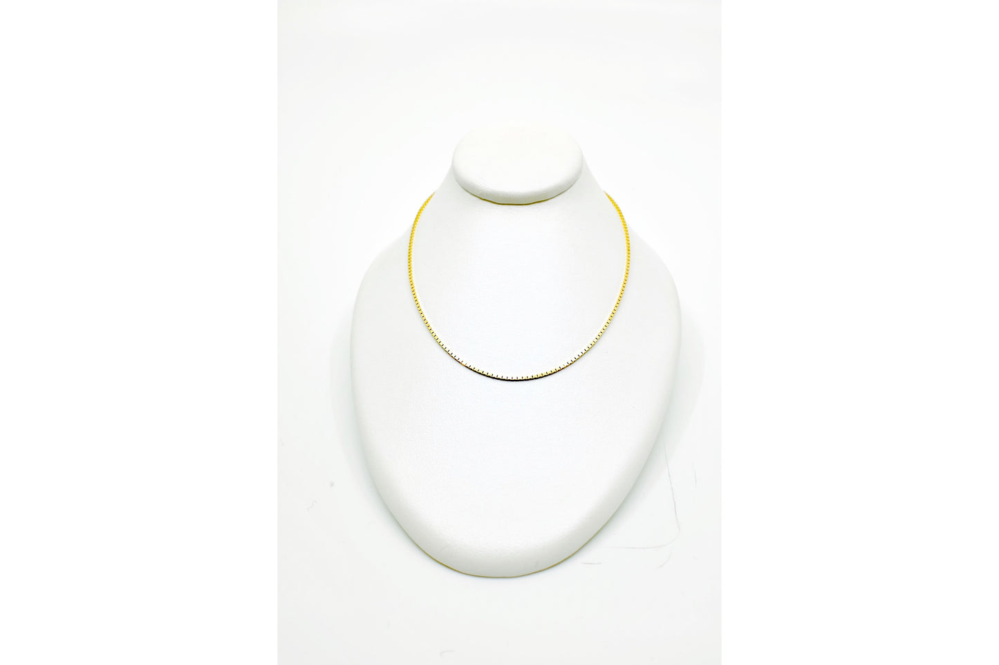 20" Sterling Silver Box Chain - Gold Plated