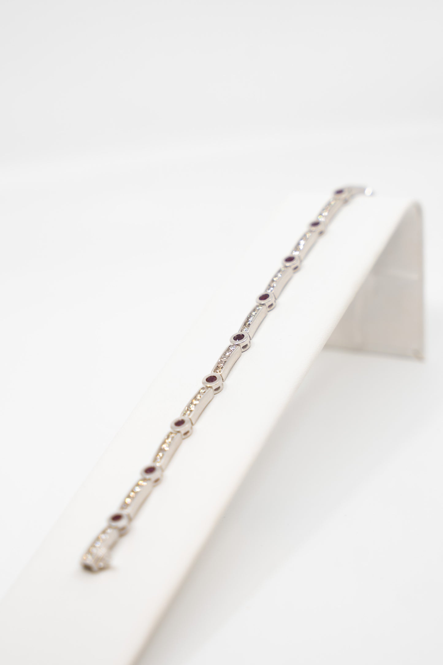 Mixed Setting Ruby Bracelet