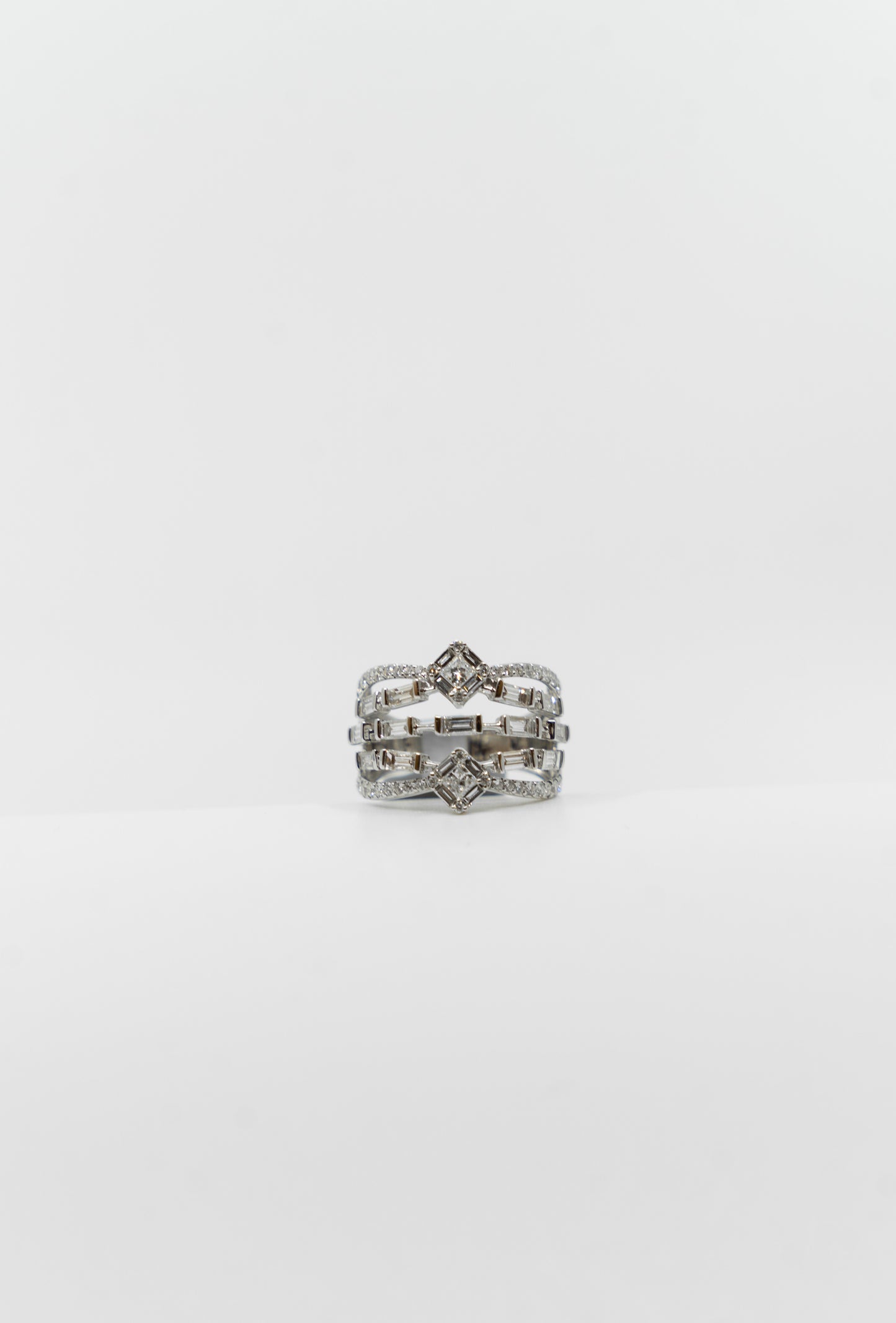 Five Band Diamond Ring
