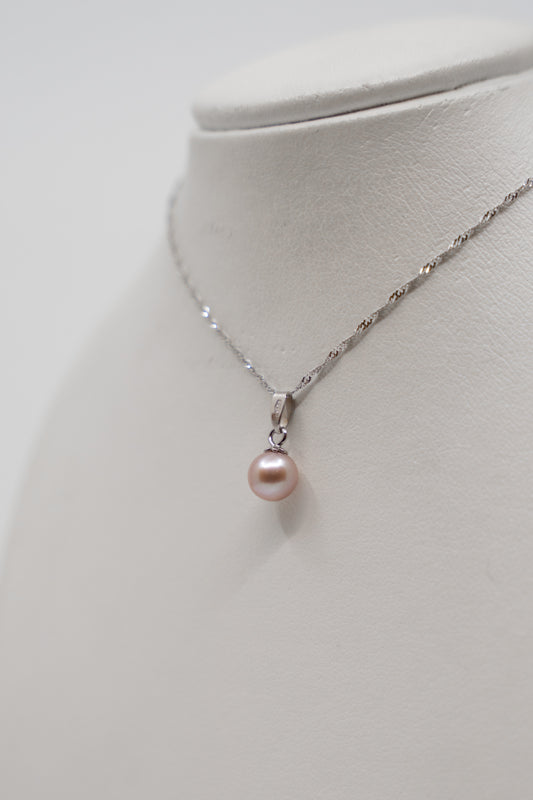 Pink Pearl Drop Pendant