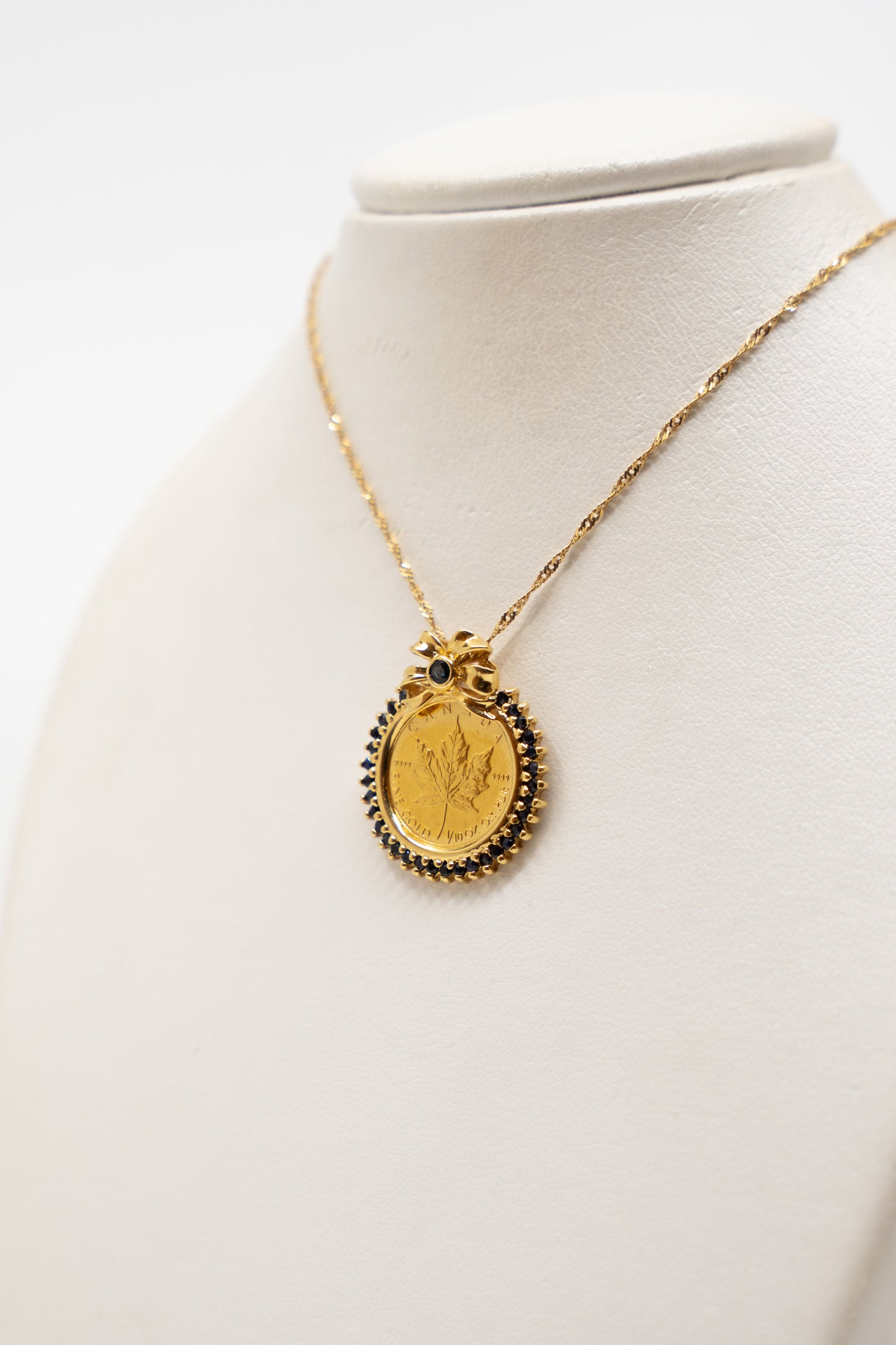 Coin Bow Pendant