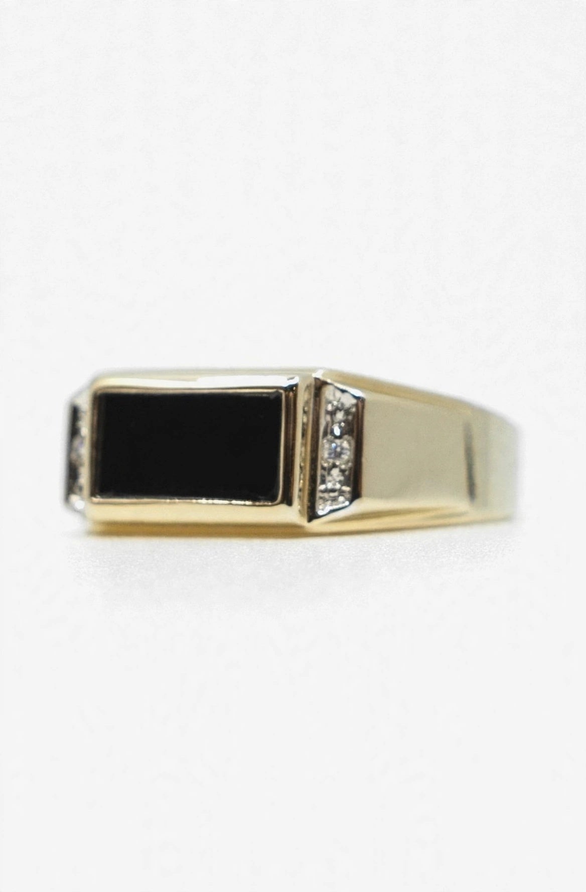 Onyx Signet Style Ring
