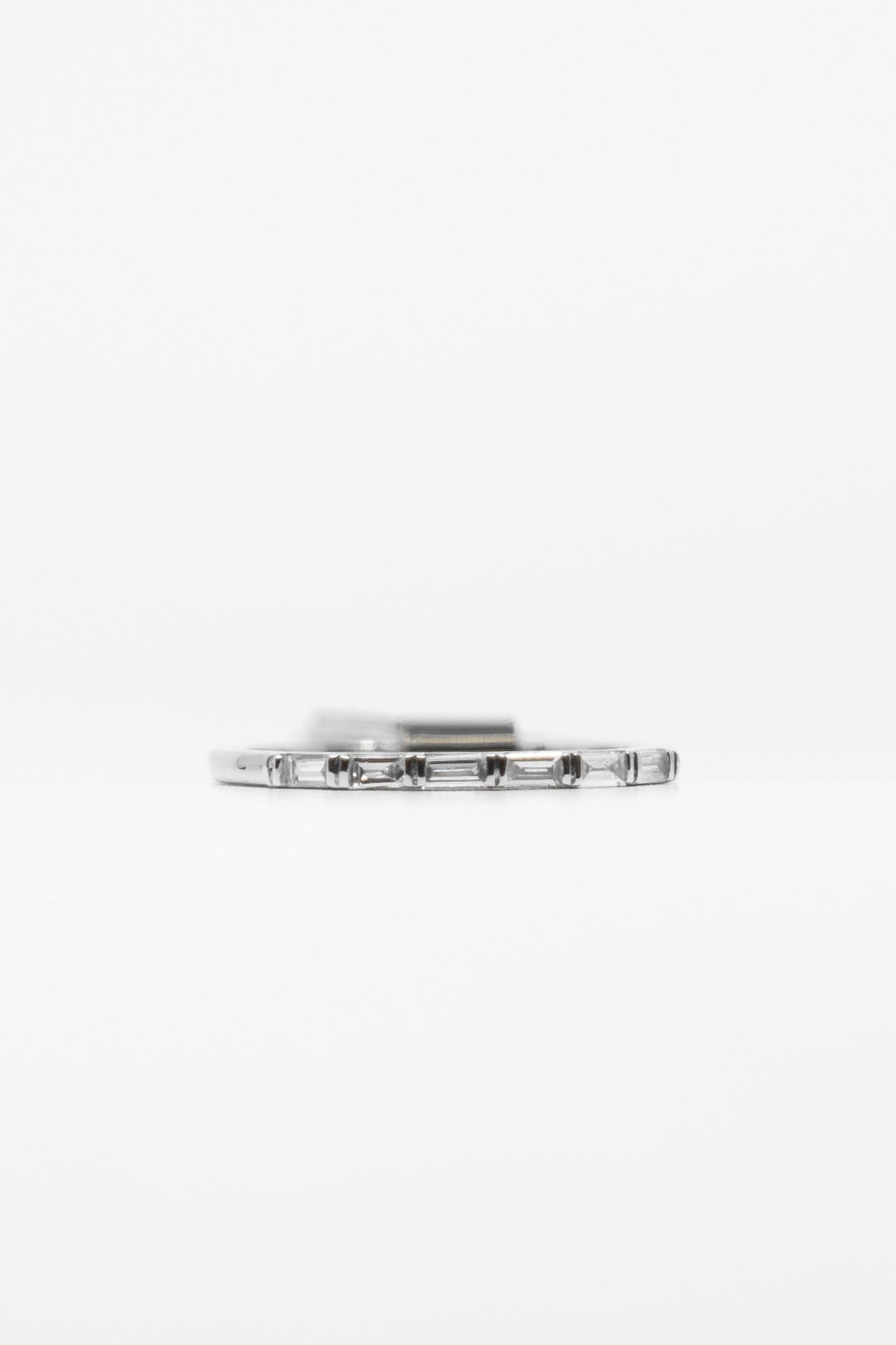 Horizontal Baguette Cut Diamond Band
