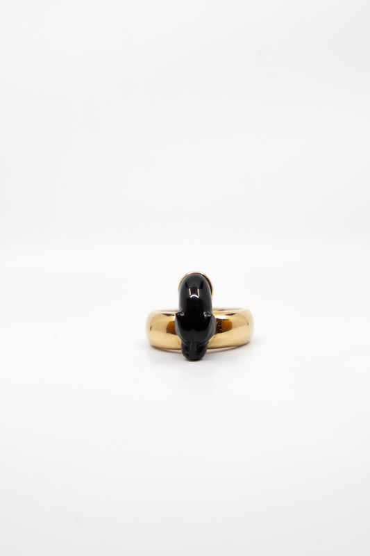 Onyx Jaguar Ring