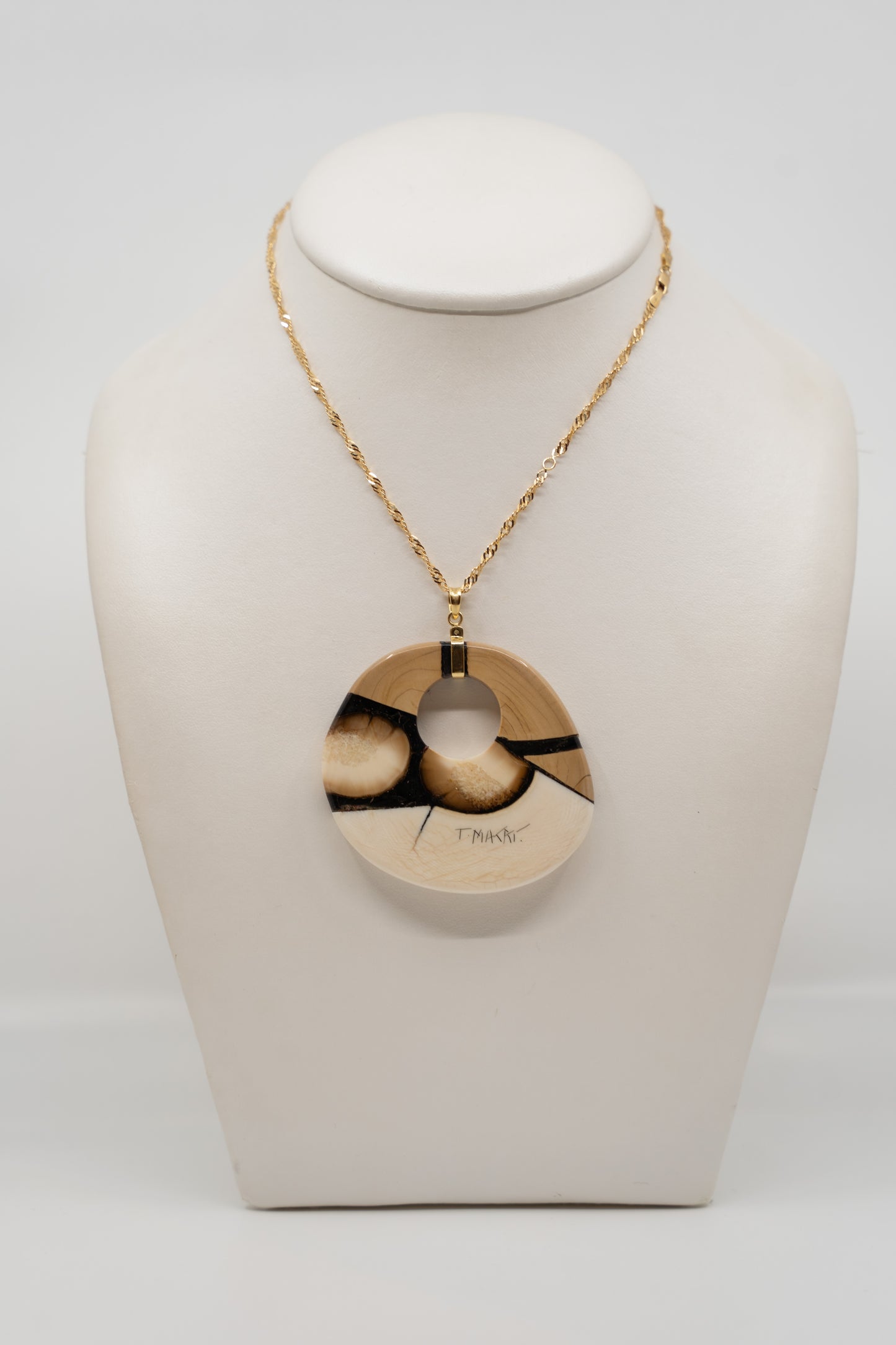 Reversible Woolly Mammoth Pendant
