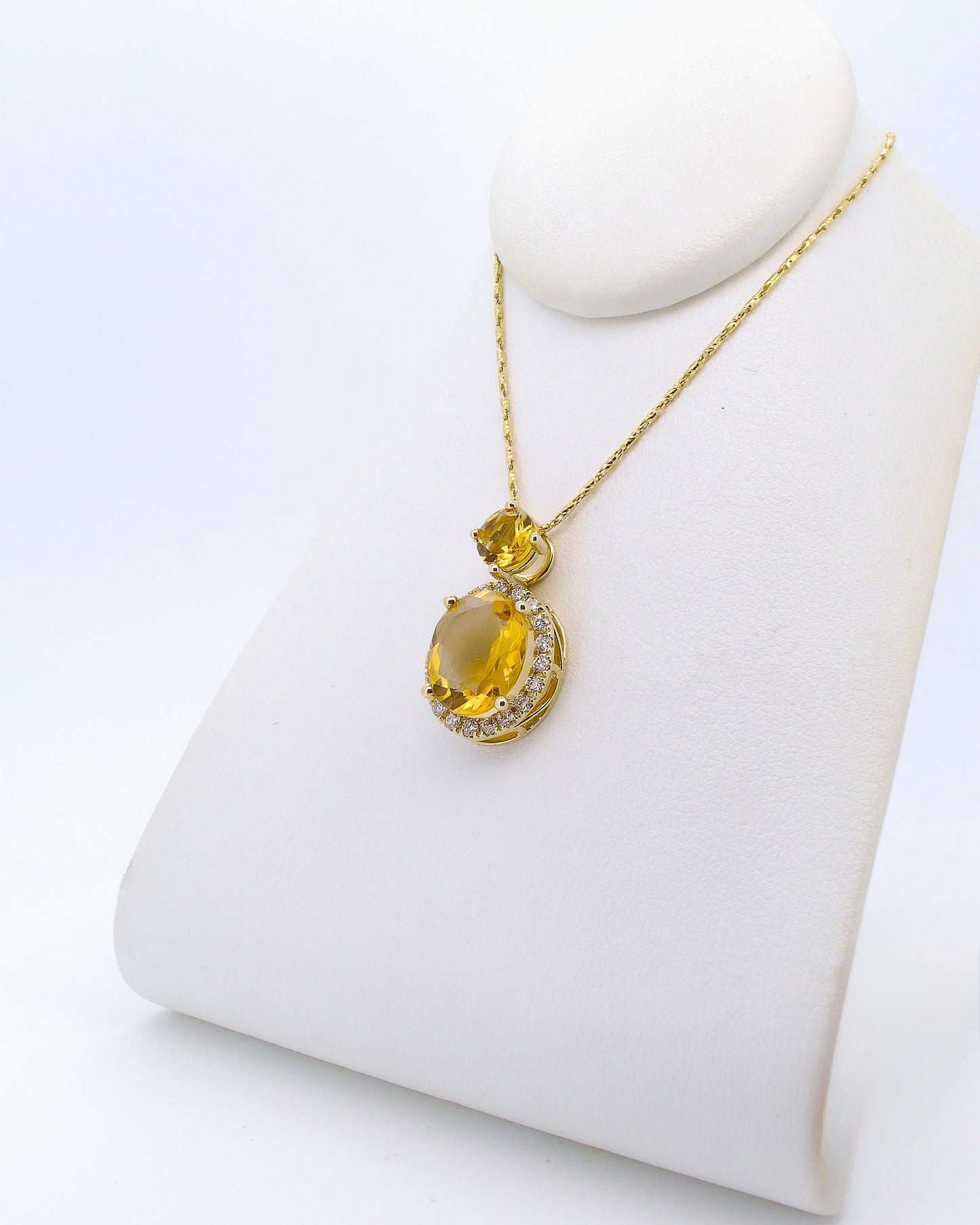 Citrine Drop Pendant