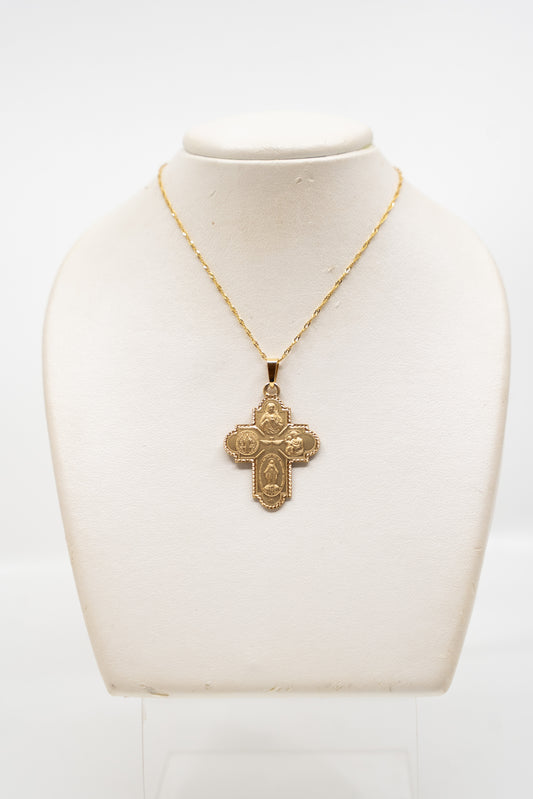 Double Sided Cross Pendant