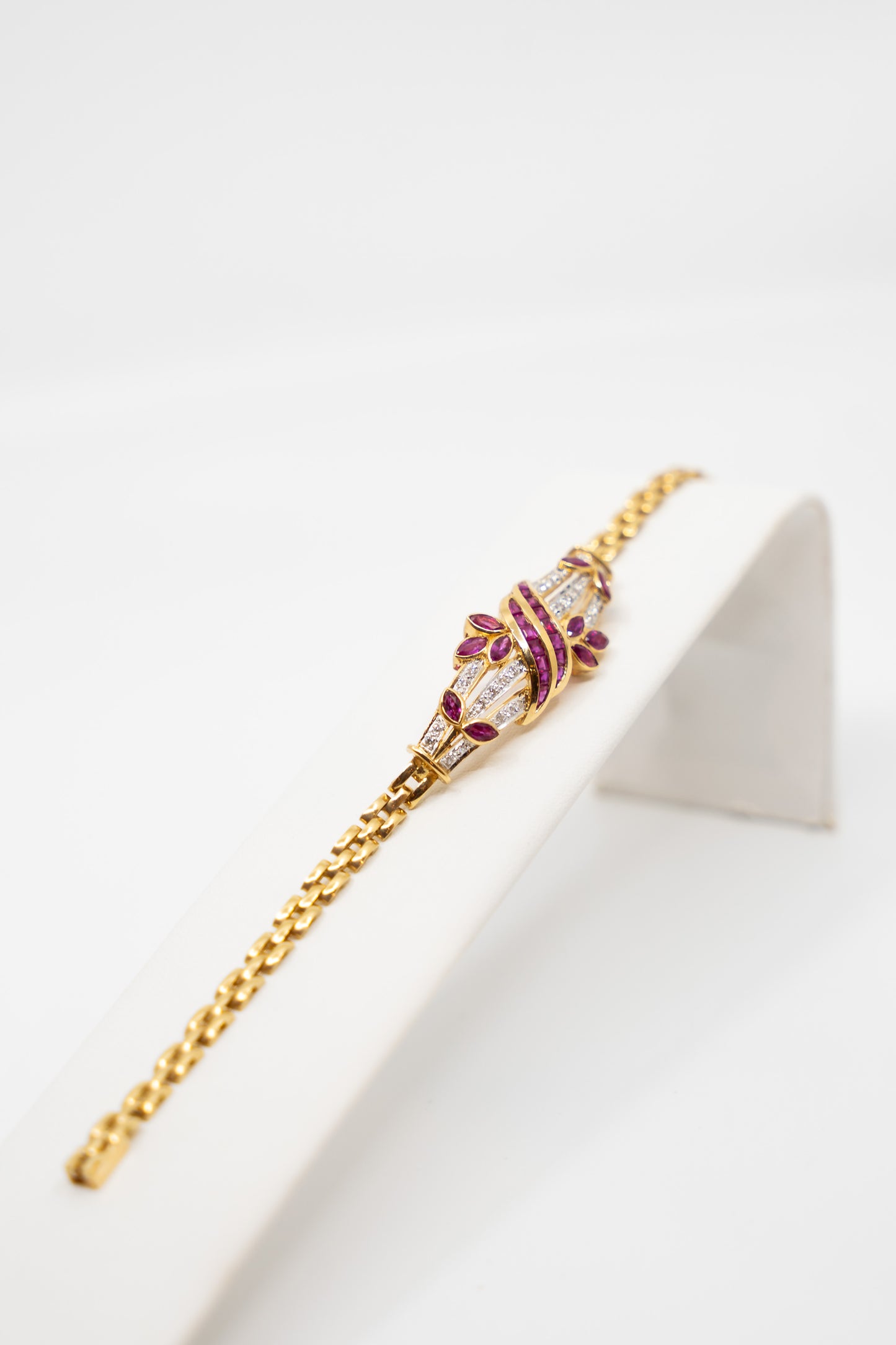 Bouquet-Style Ruby Bracelet