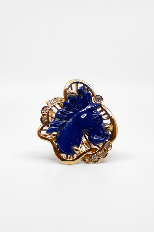 Lapis Lazuli Stallion Ring