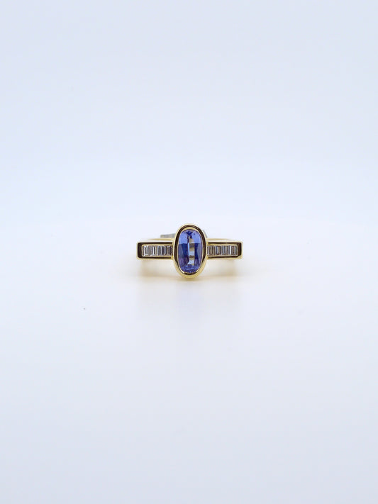 Square Tanzanite Ring
