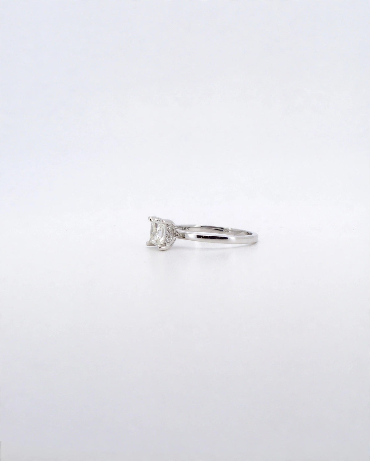 Princess Cut Hidden Halo Ring