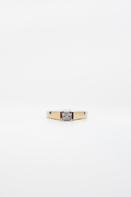 Delicate Princess Cut Ring