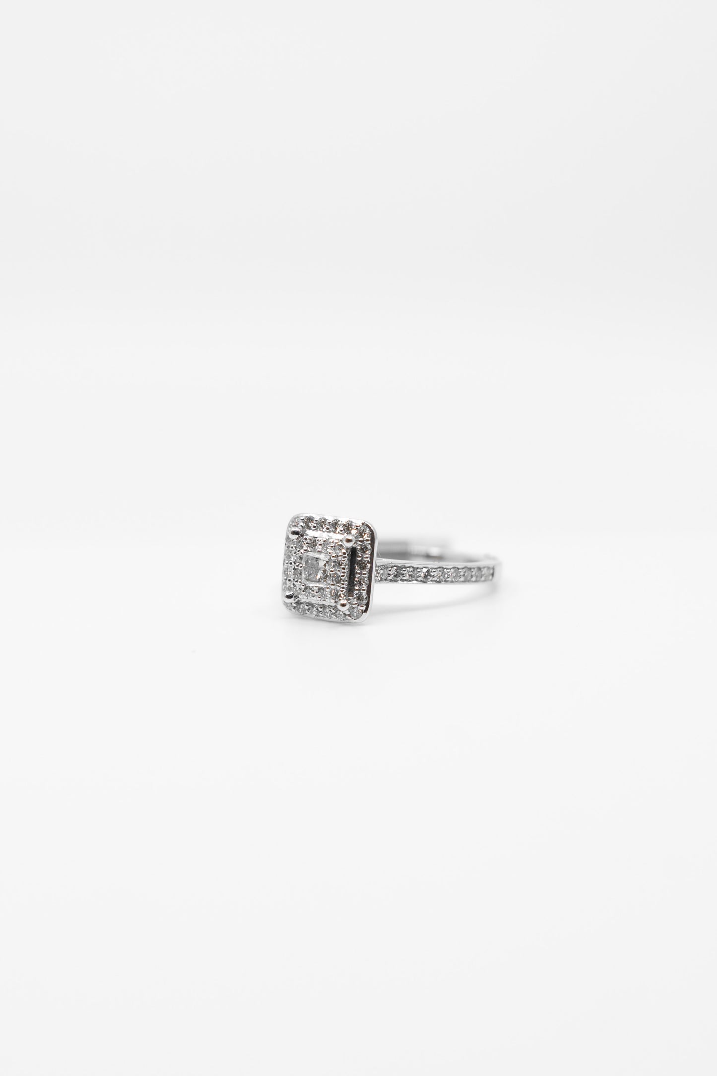 0.65 Carat Princess Cut Illusionary Ring