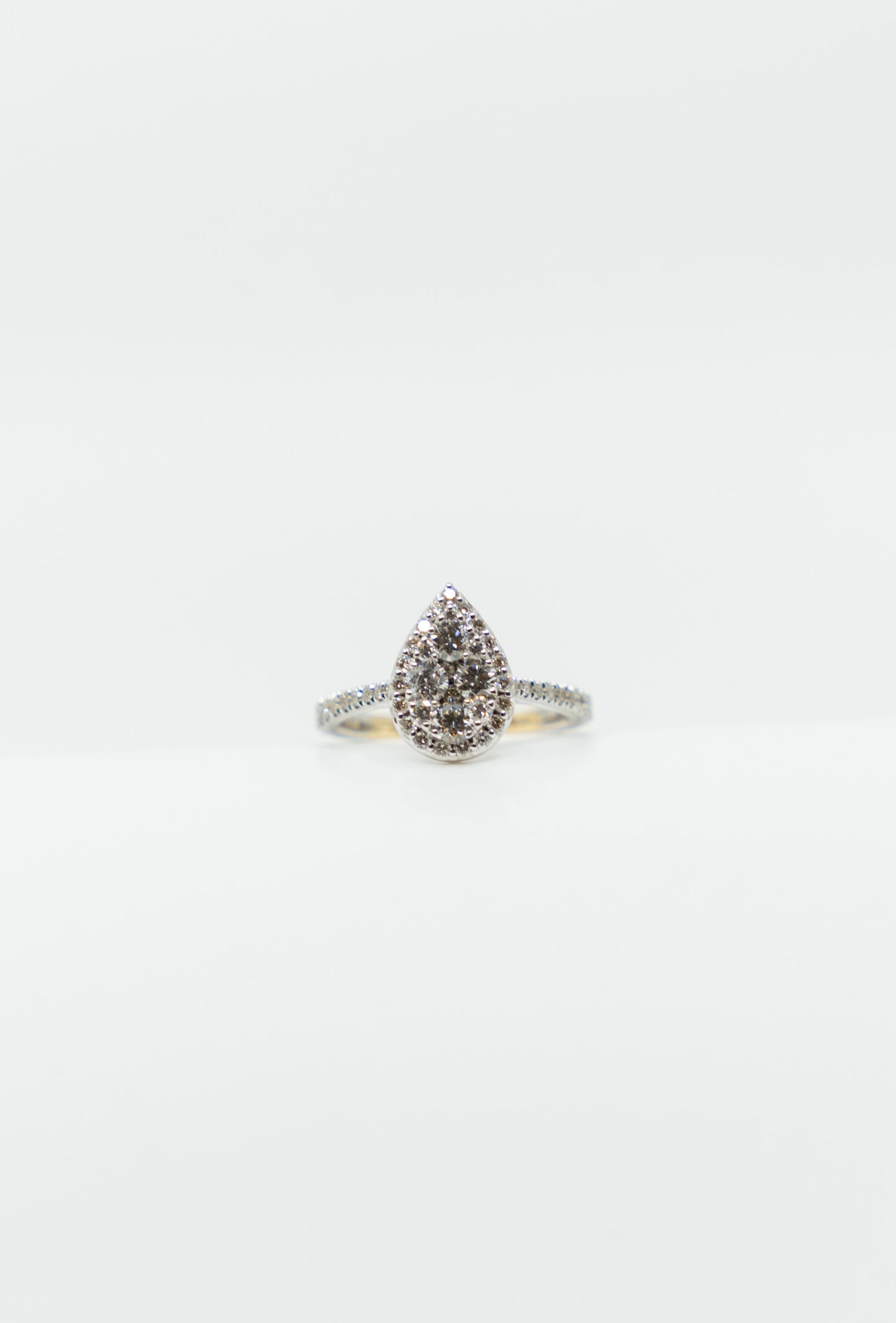 Illusionary Set Pear Diamond Ring