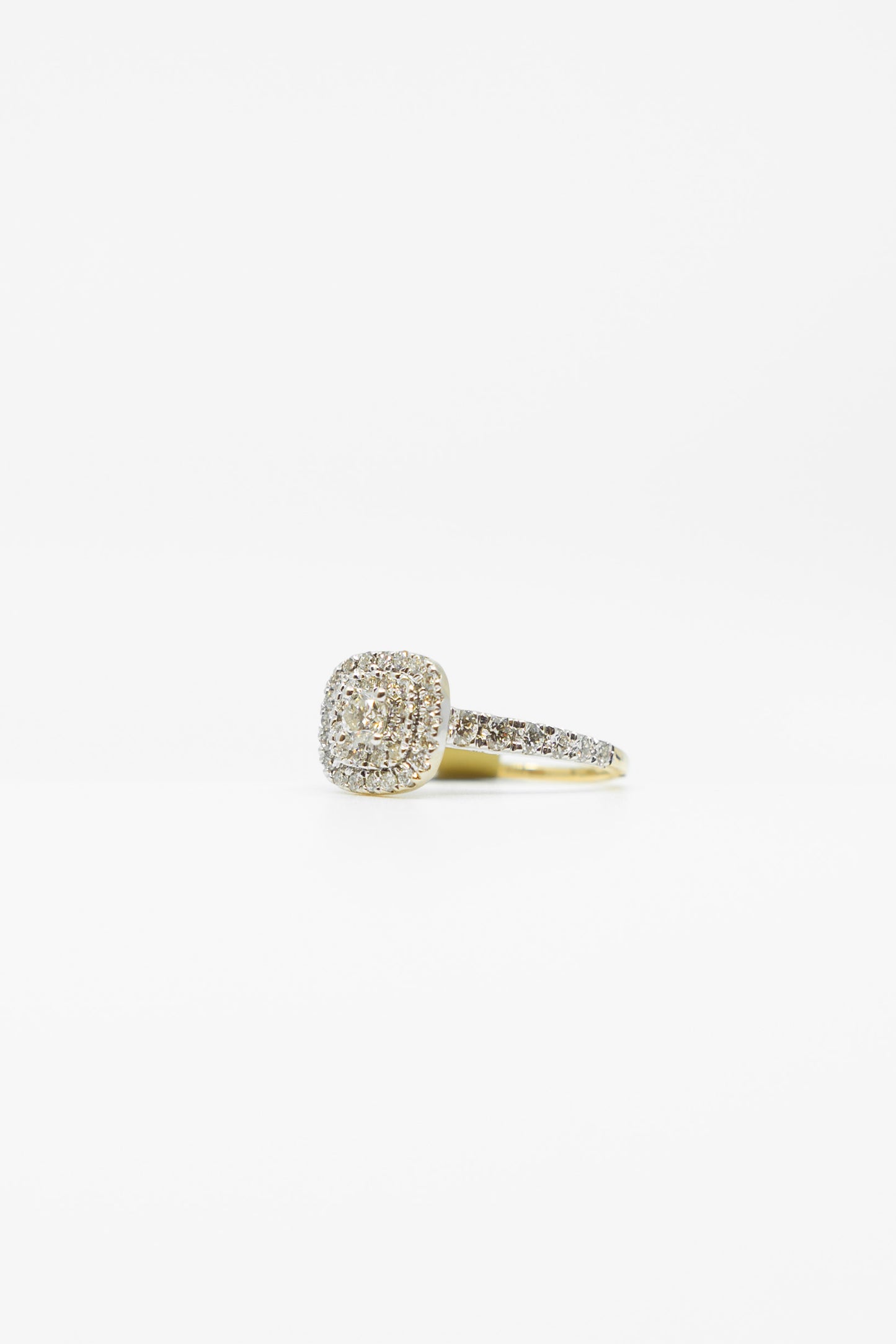 Double Halo Diamond Ring