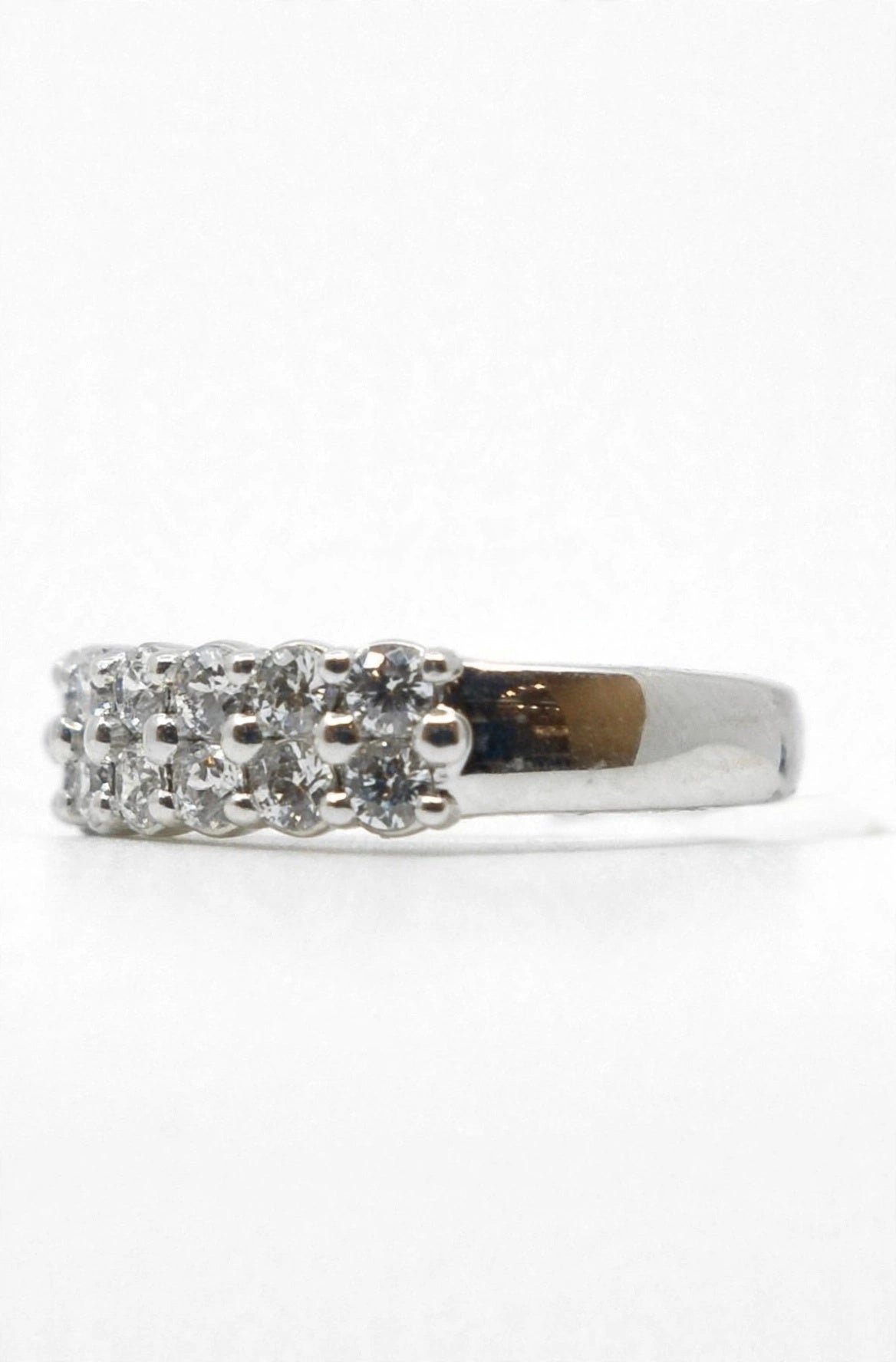 Double Row Diamond Band