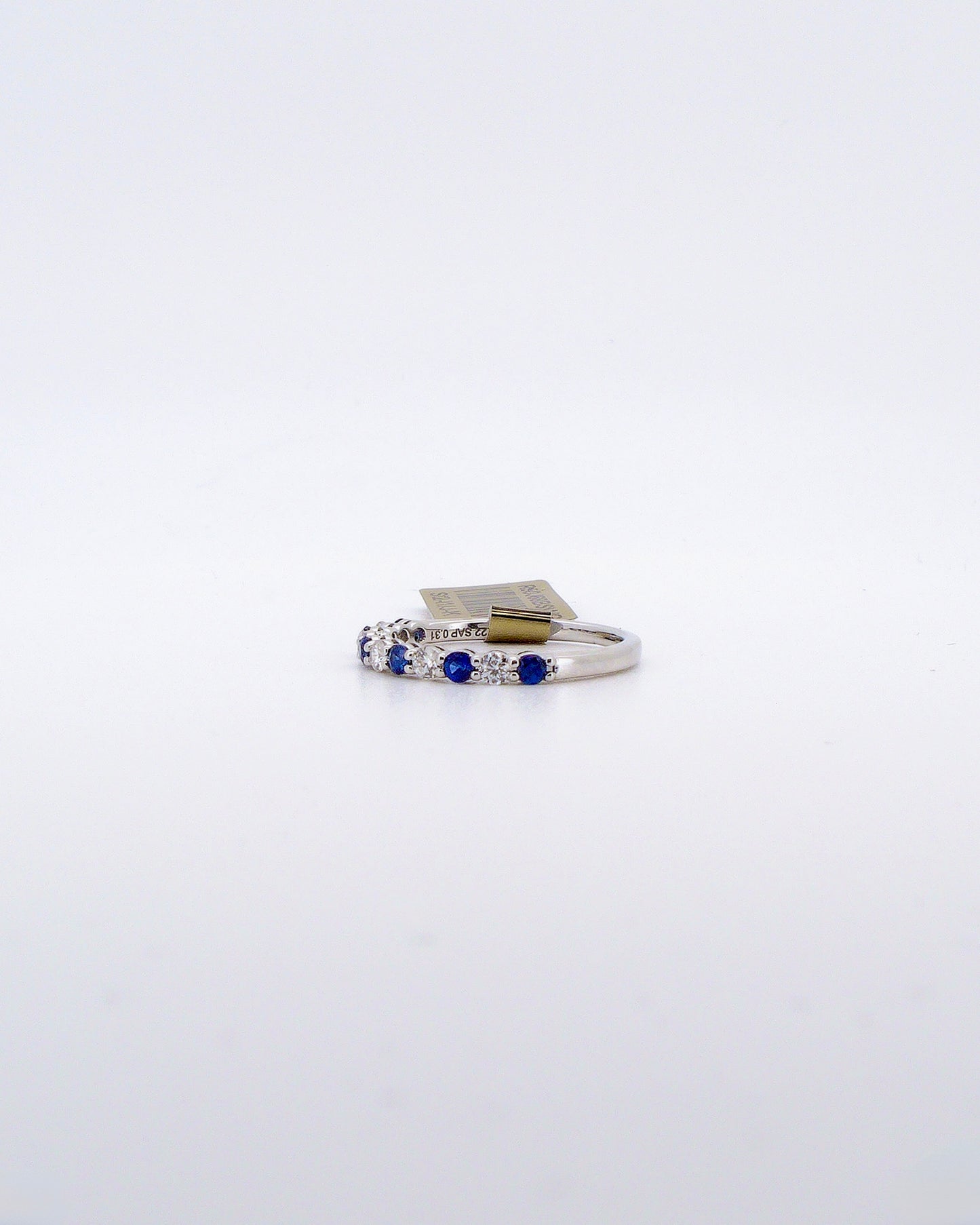 Sapphire & Diamond Stacking Band