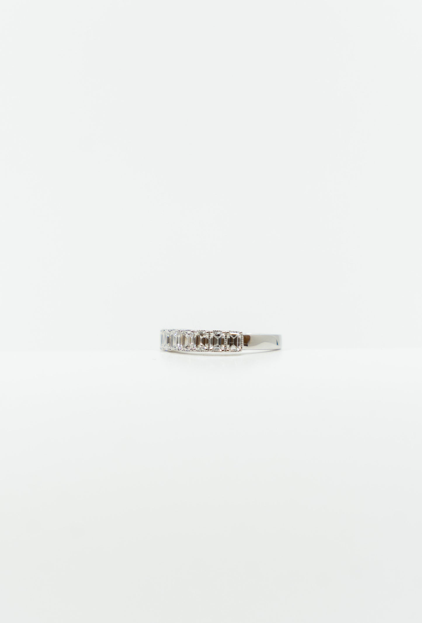 Emerald Cut Diamond Band