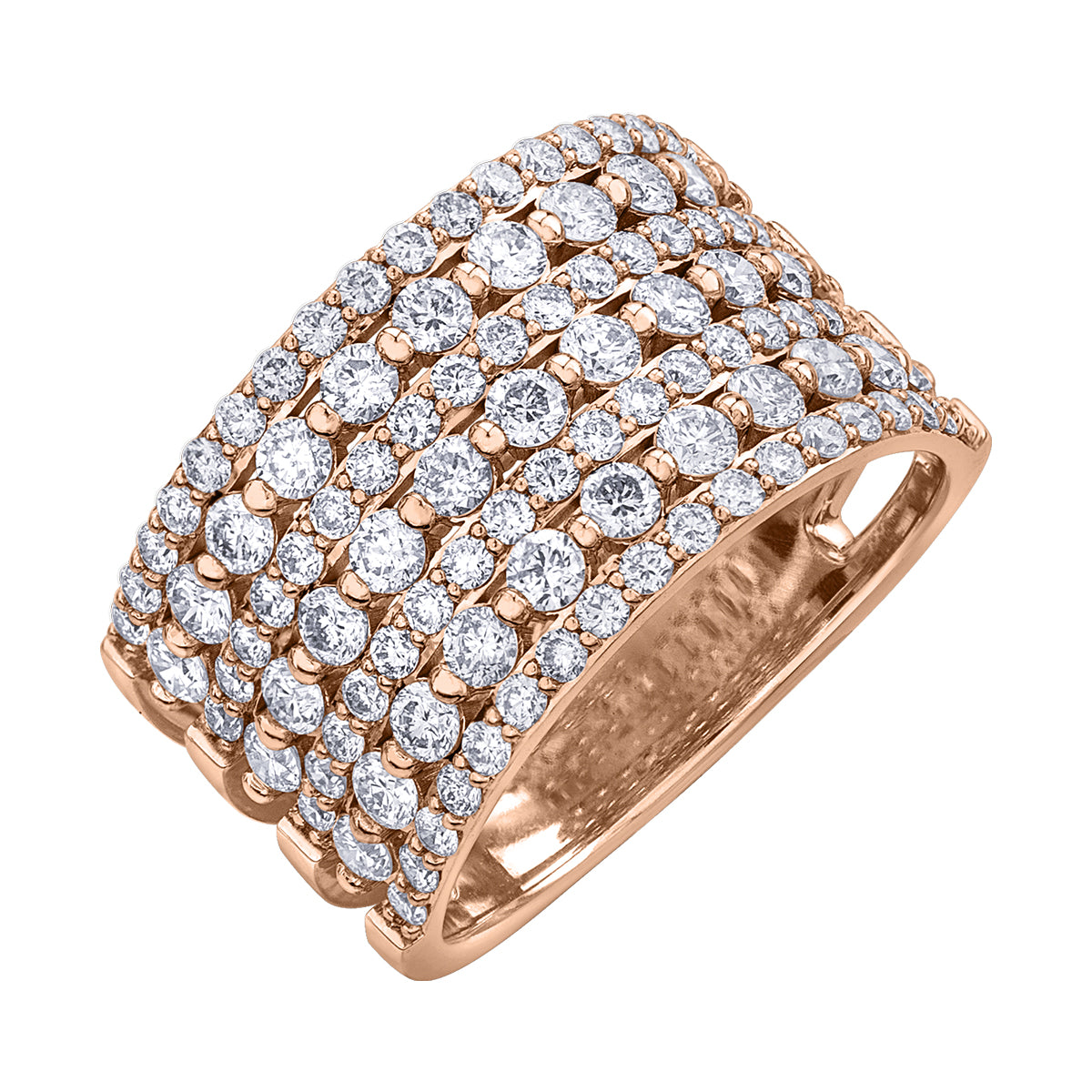 2.00 Carat Seven Row Diamond Band