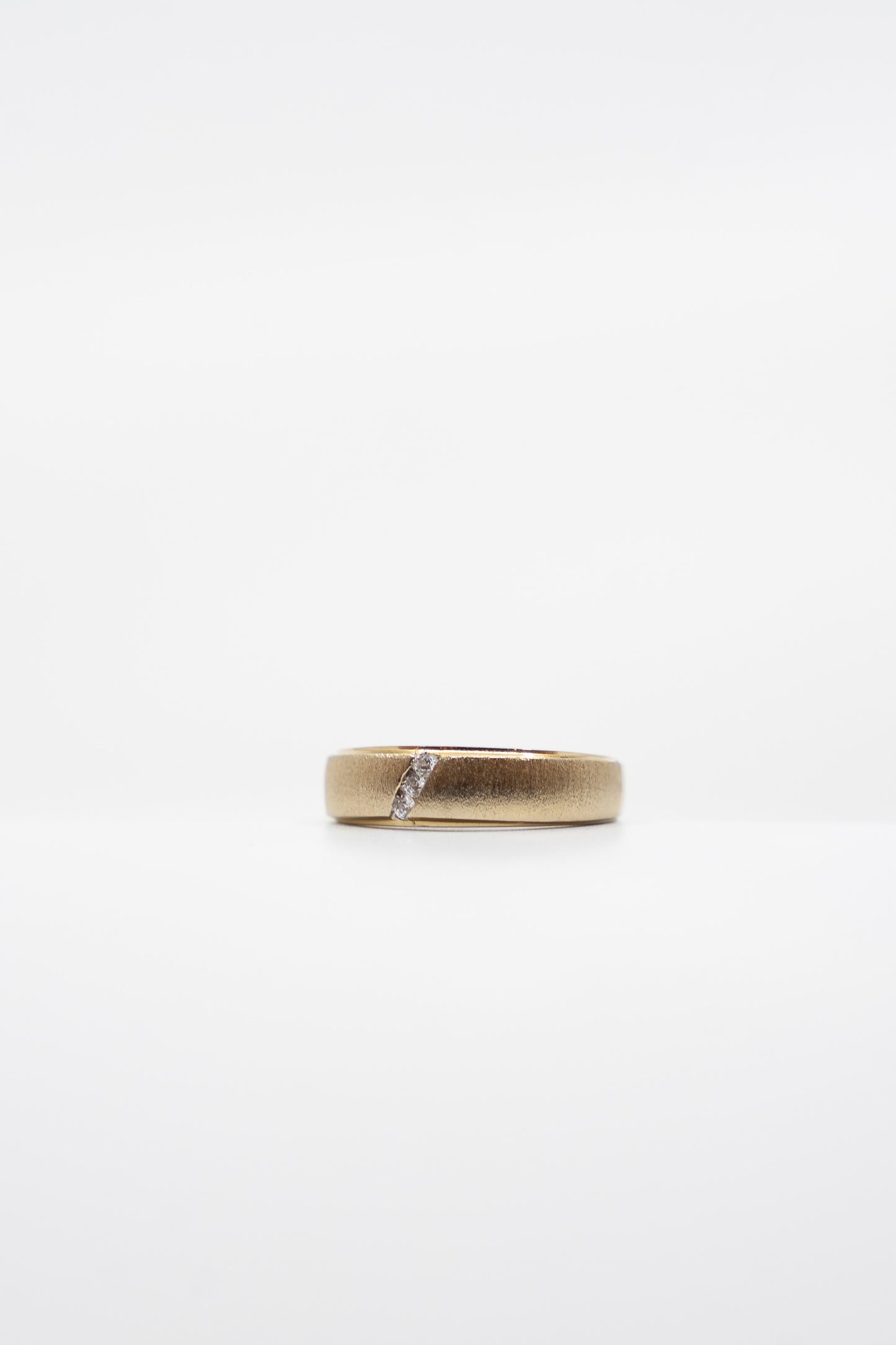 Partial Brushed Gold Band