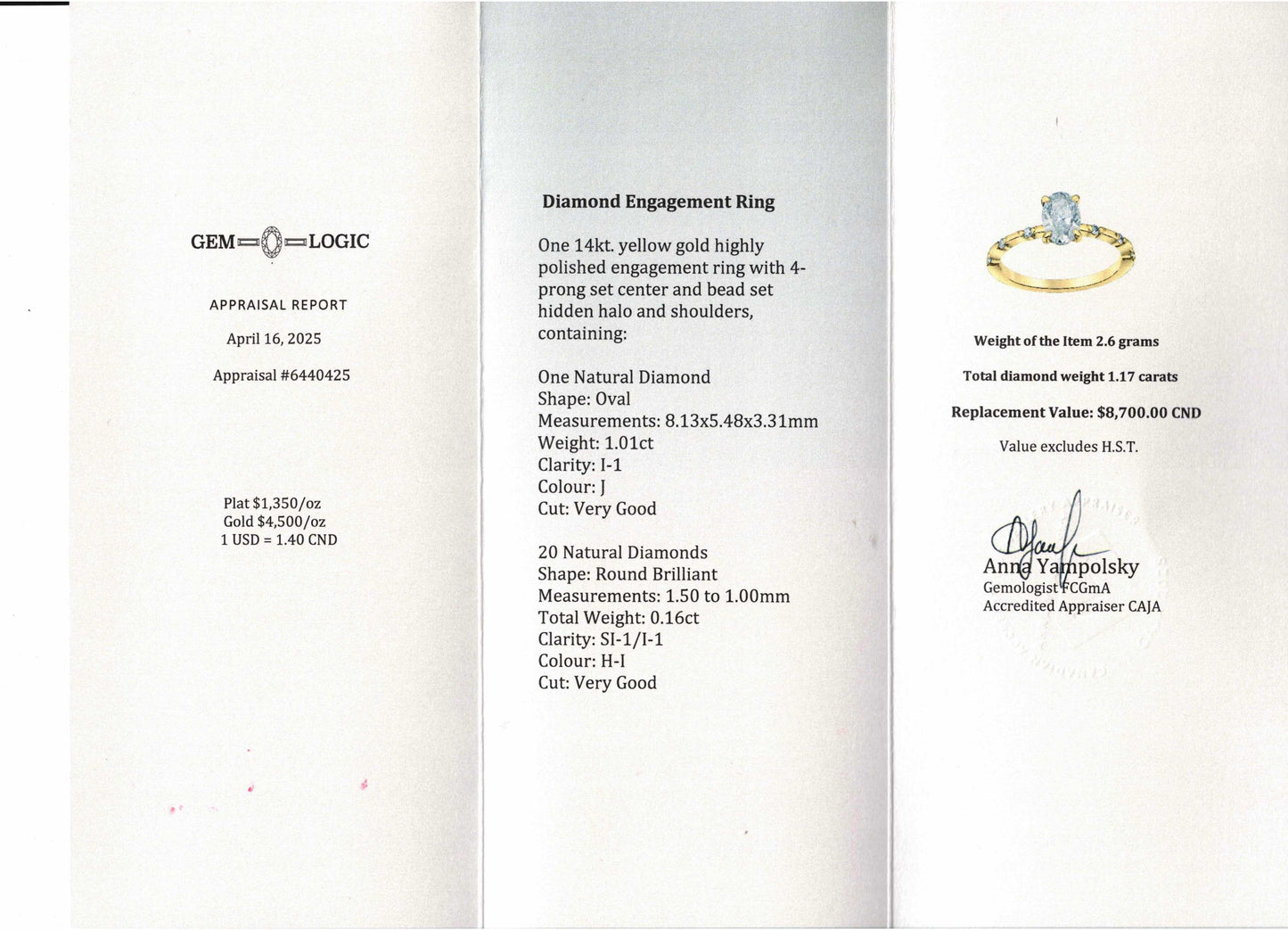 Oval Cut Diamond Ring