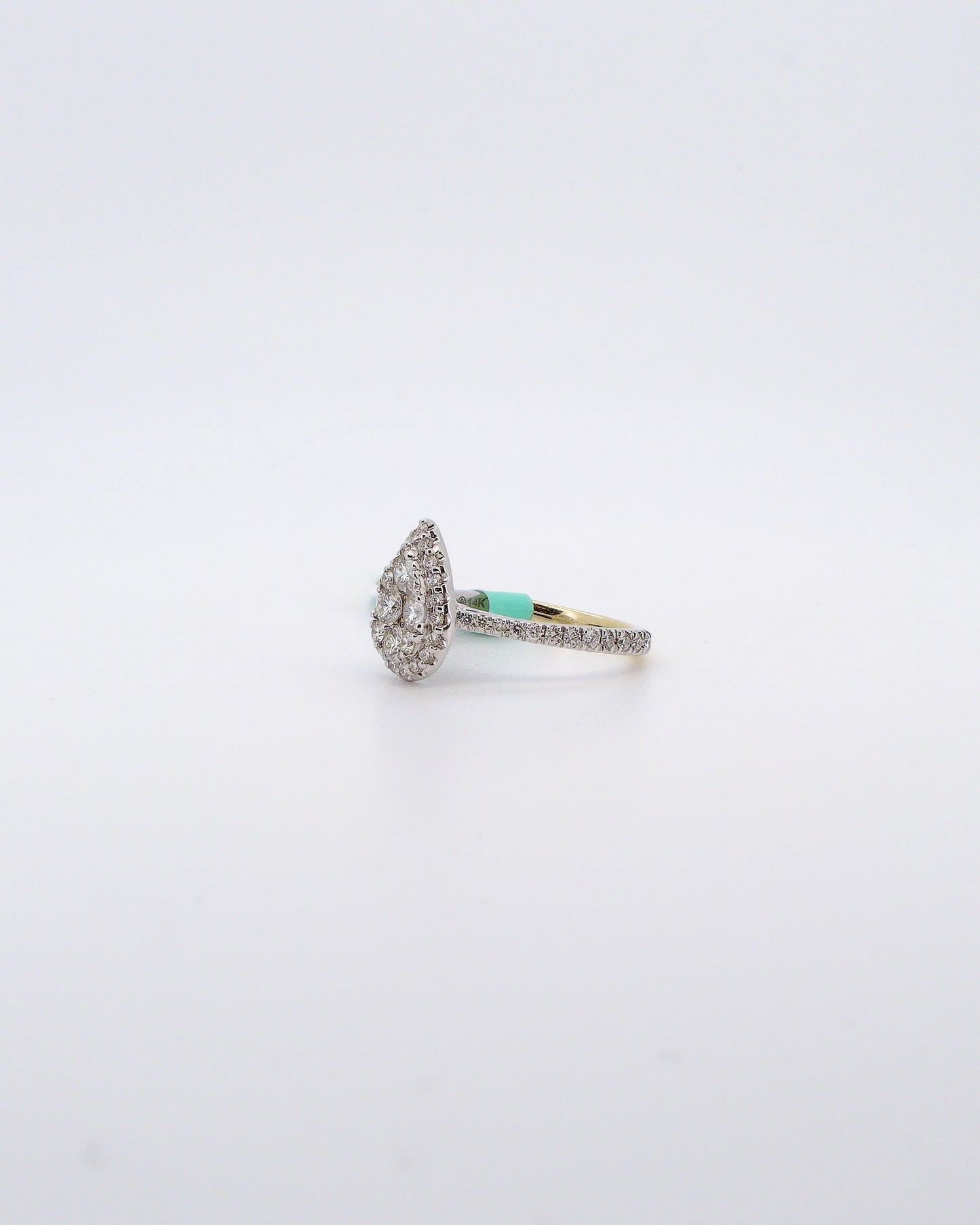 Illusionary Set Pear Diamond Ring