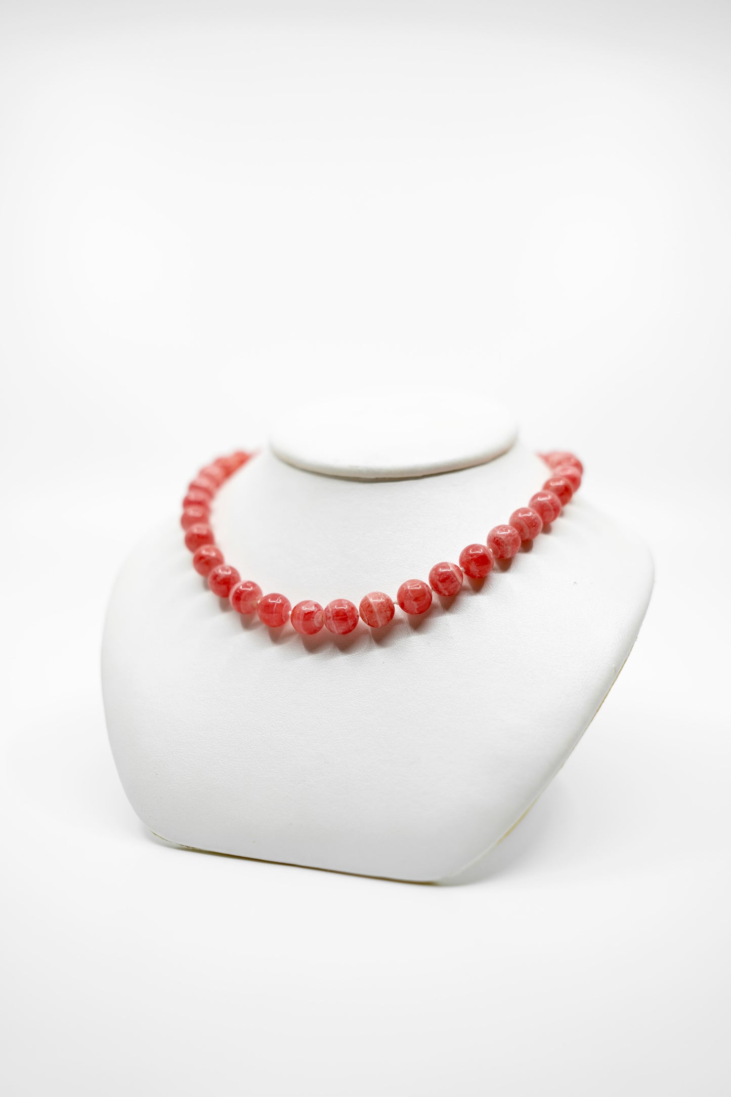 40 Bead Rhodochrosite Strand