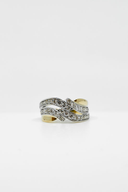 Interwoven Diamond Ring