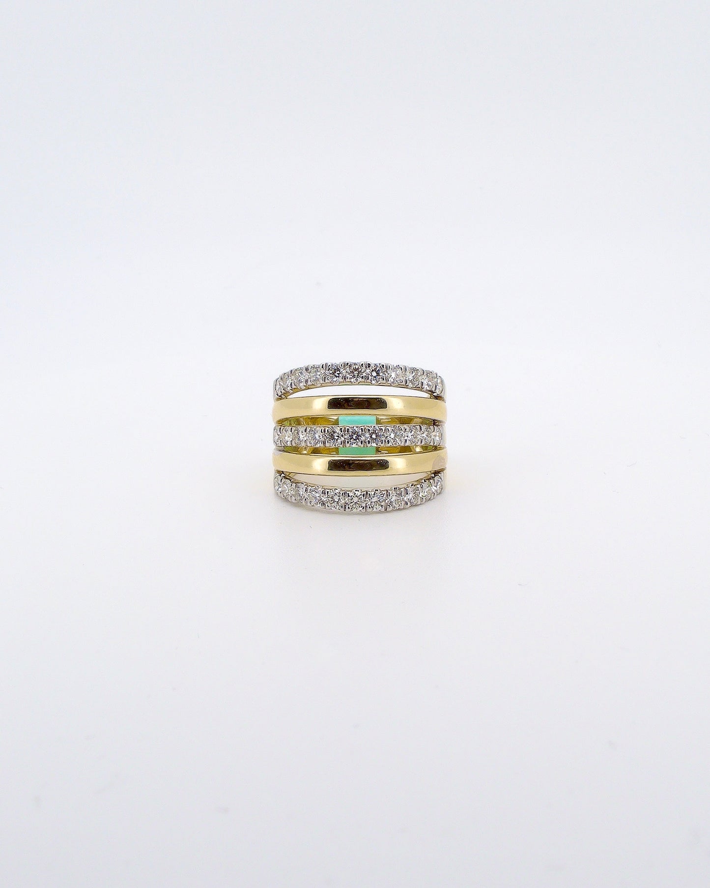 Triple Row Diamond Band