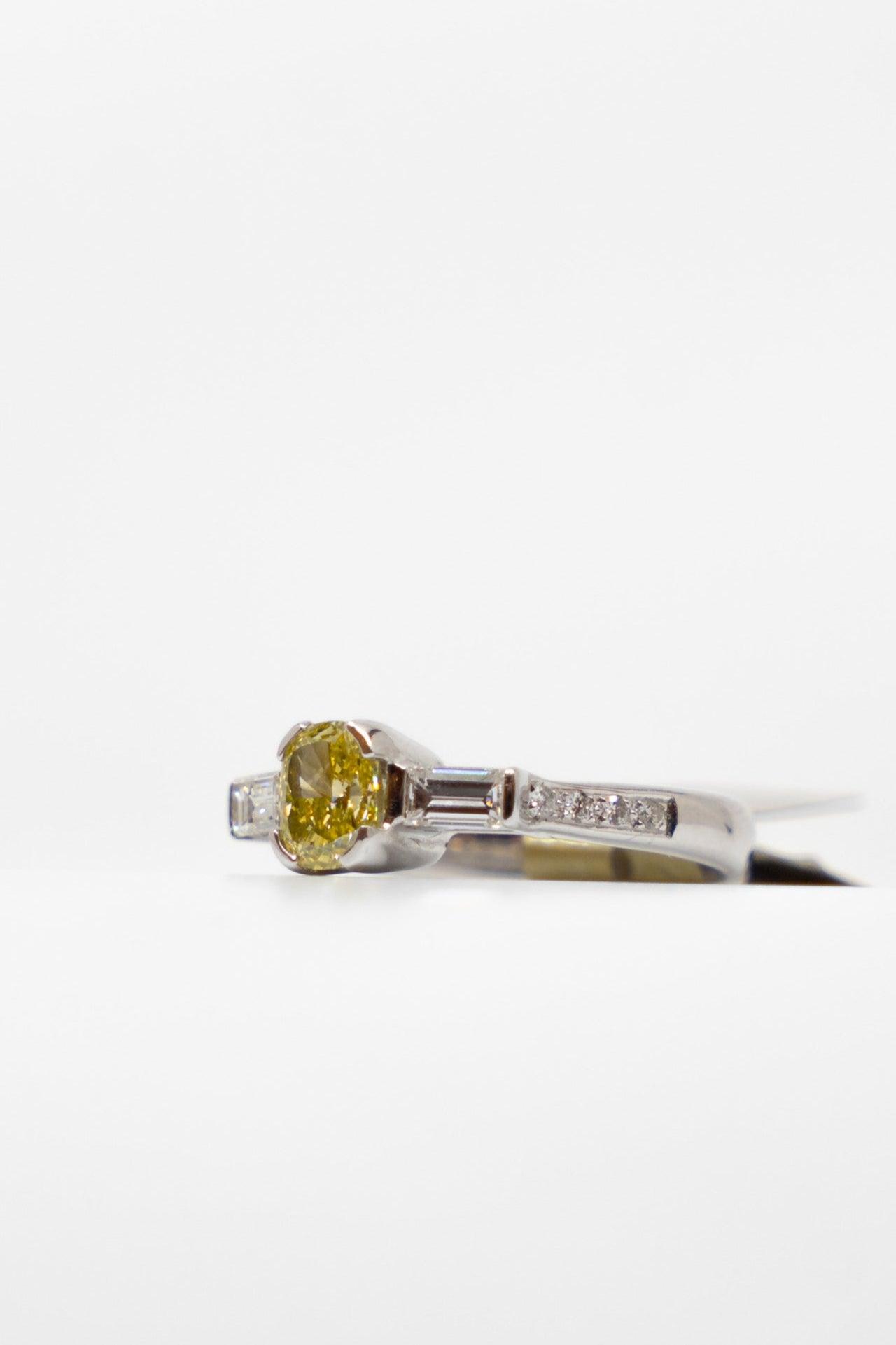 Delicate Yellow Diamond Ring
