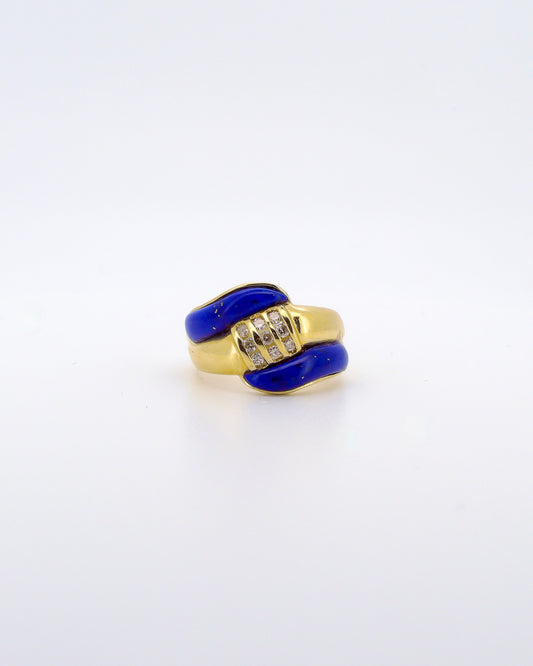 Vintage Aesthetic Lapis Ring