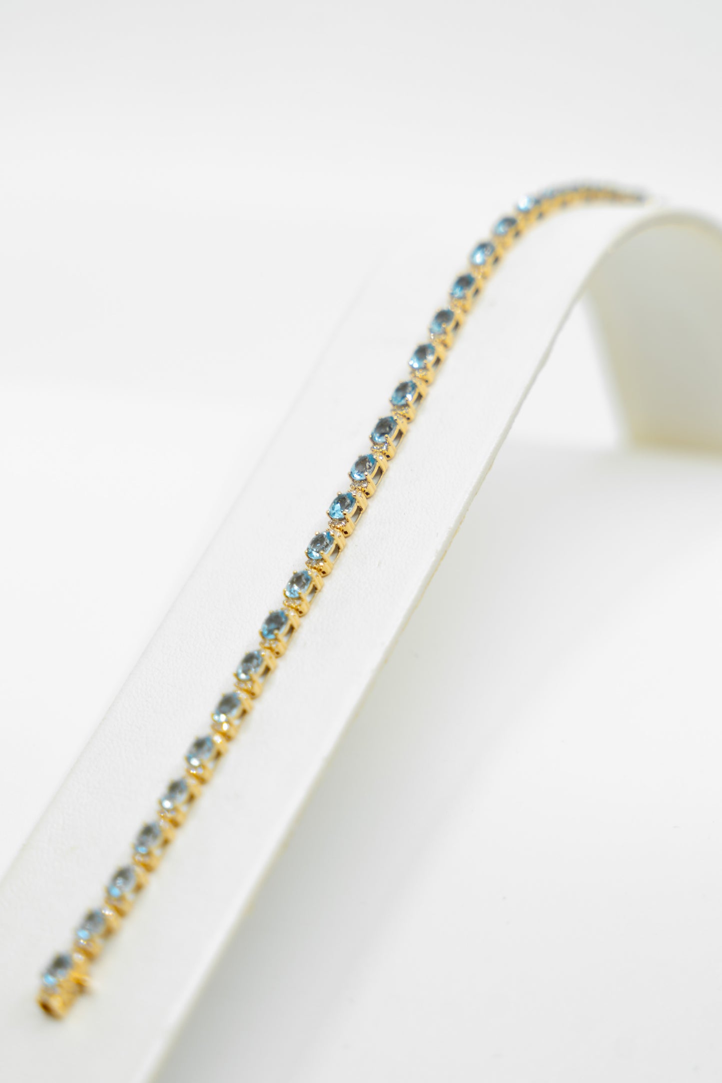 Delicate Blue Topaz Bracelet