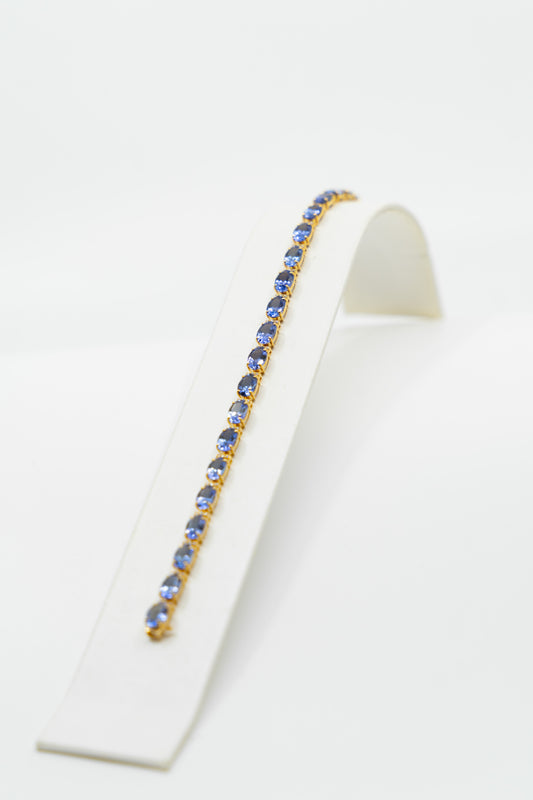 Oval Cut Tanzanite Bracelet