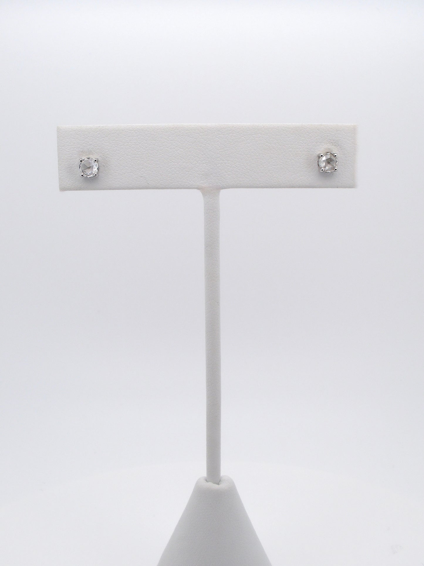 Delicate Rose Cut Diamond Studs